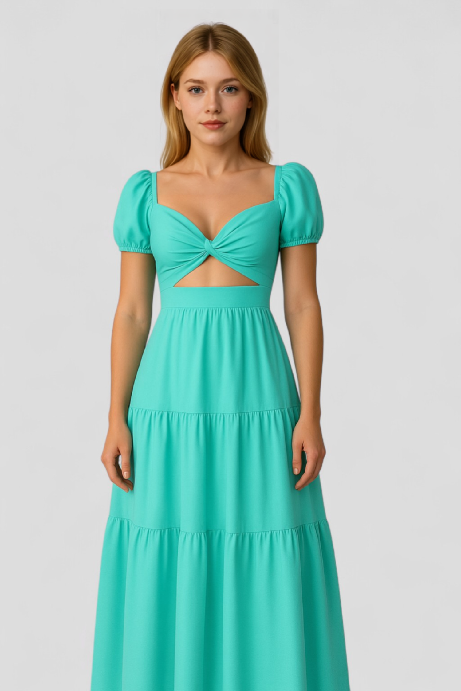Elegantes Damenkleid mit Knoten-Design 4