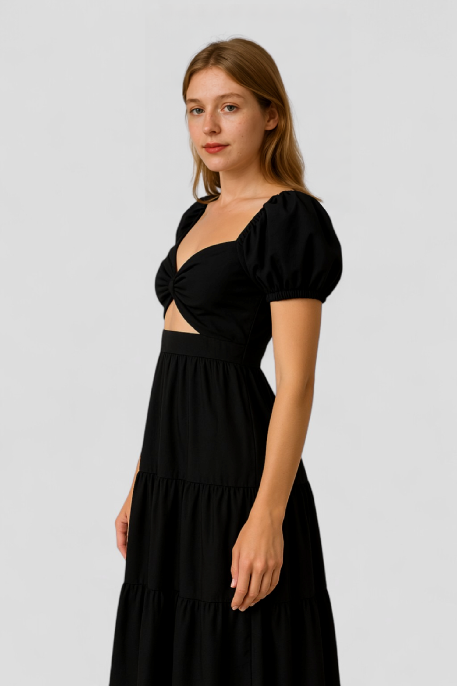 Elegantes Damenkleid mit Knoten-Design 6
