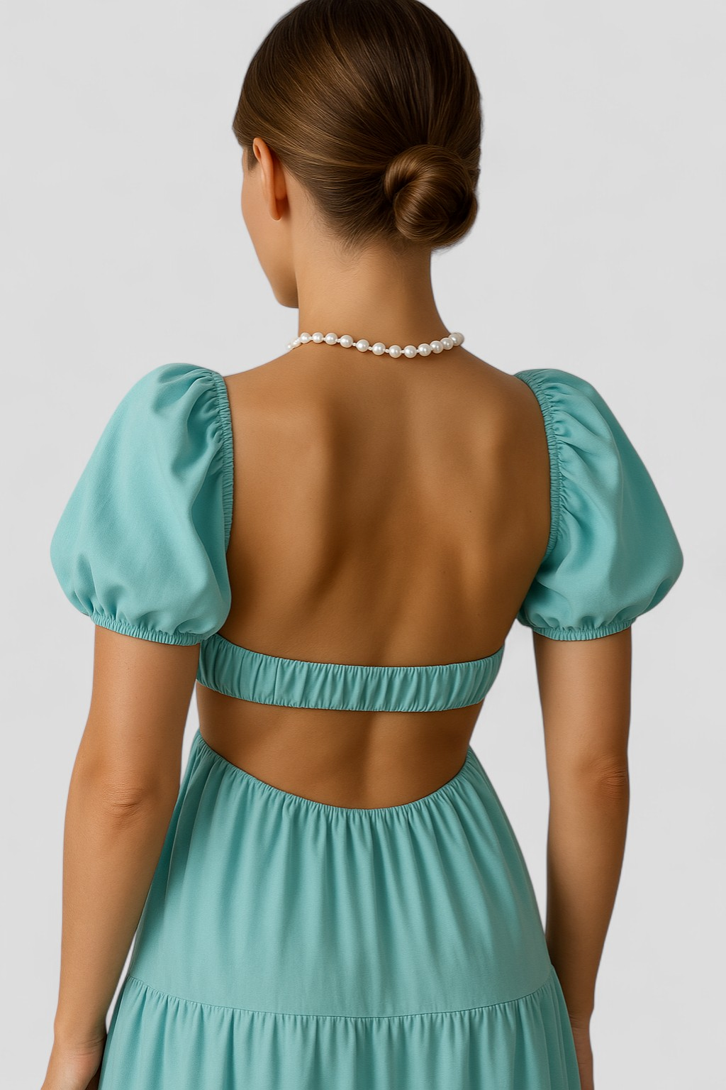 Elegantes Damenkleid mit Knoten-Design 7