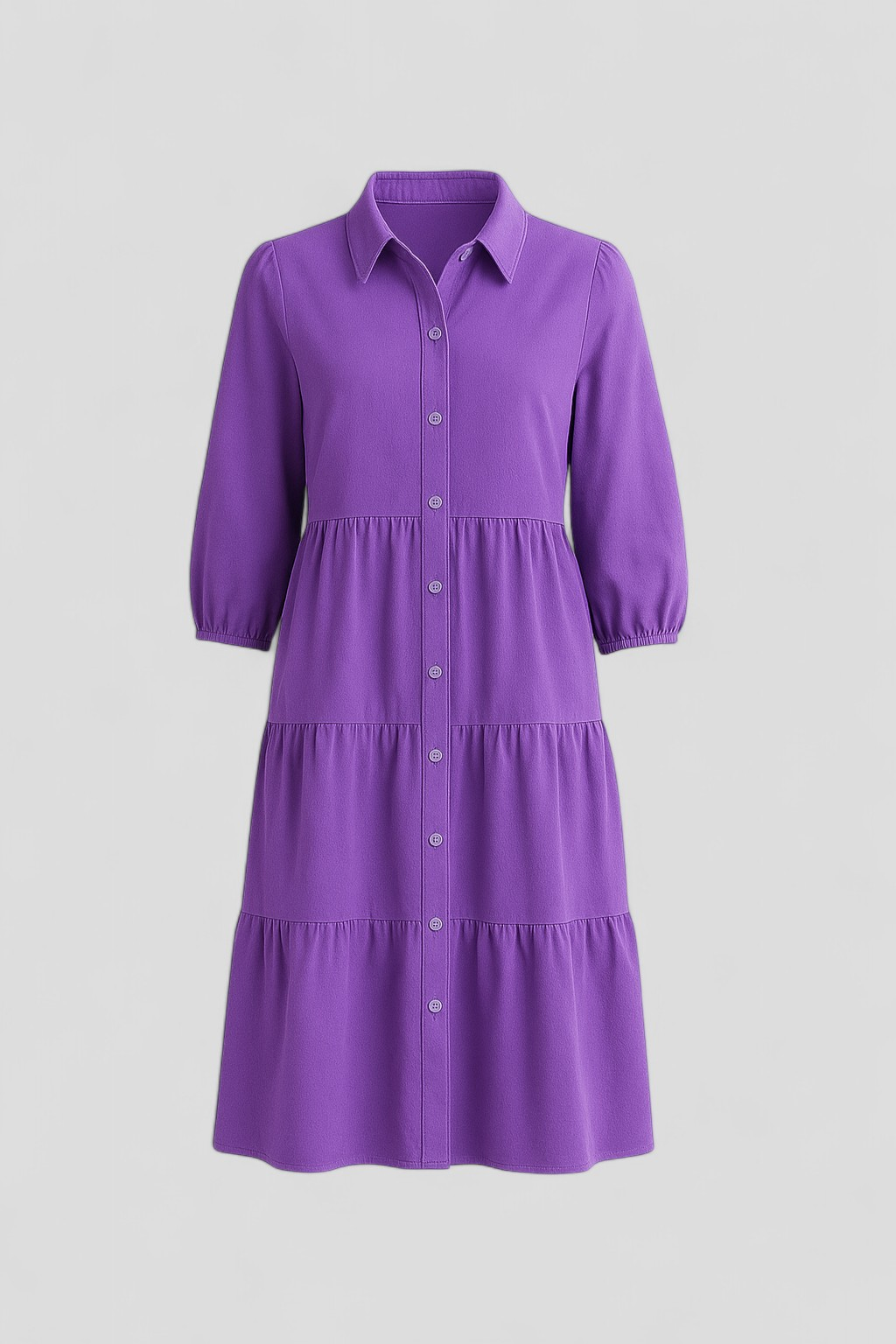 Elegantes Maxikleid Damen Mit Reverskragen 0