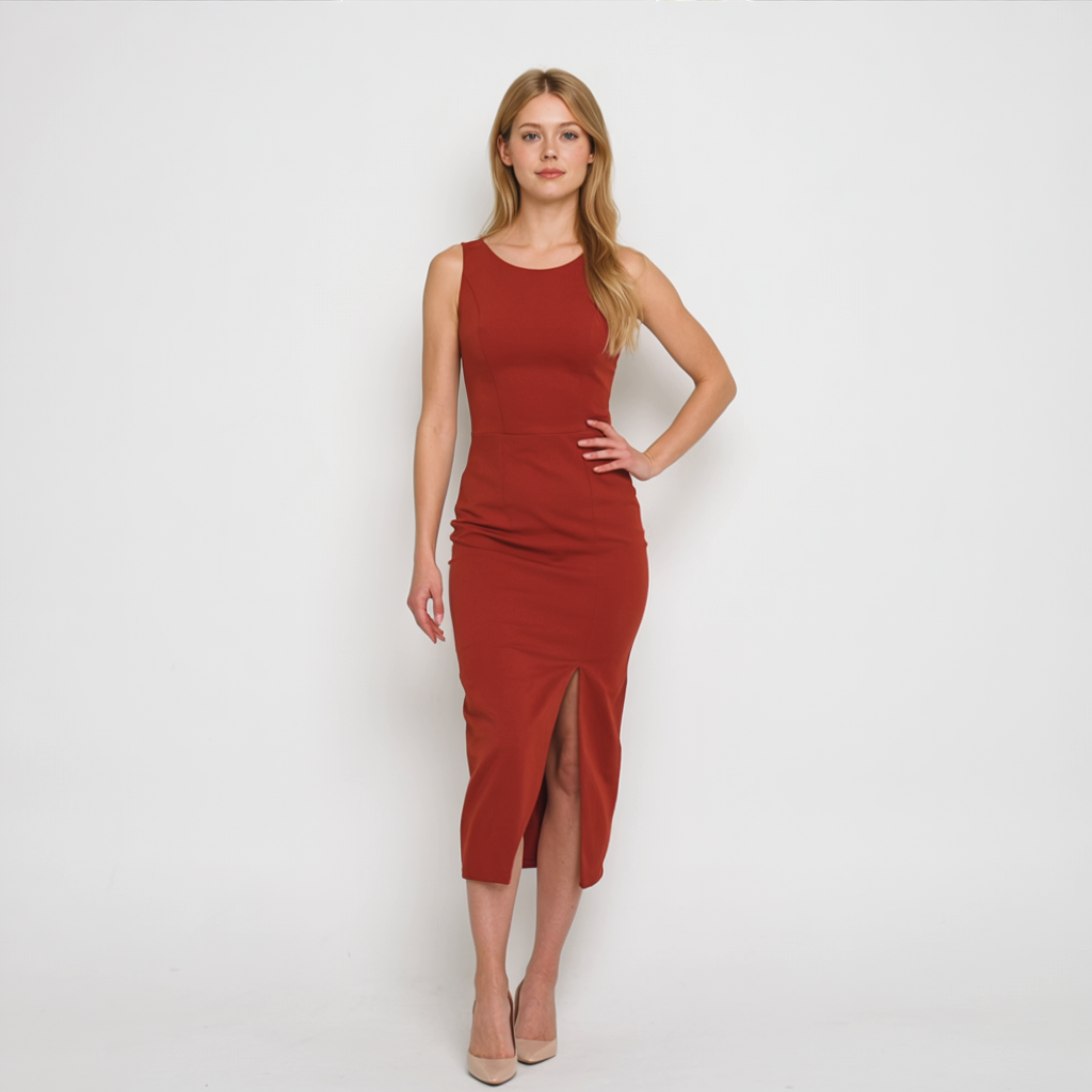 Festliches Damenkleid Midi für Hochzeitsgast 8