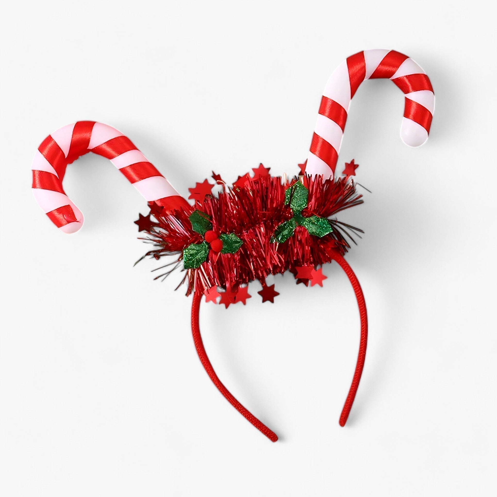 Festliches LED-Stirnband mit Schneeflocken 0