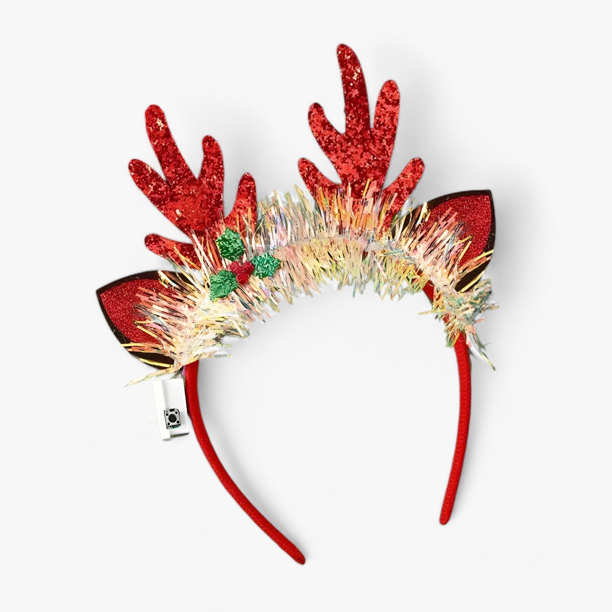 Festliches LED-Stirnband mit Schneeflocken 1