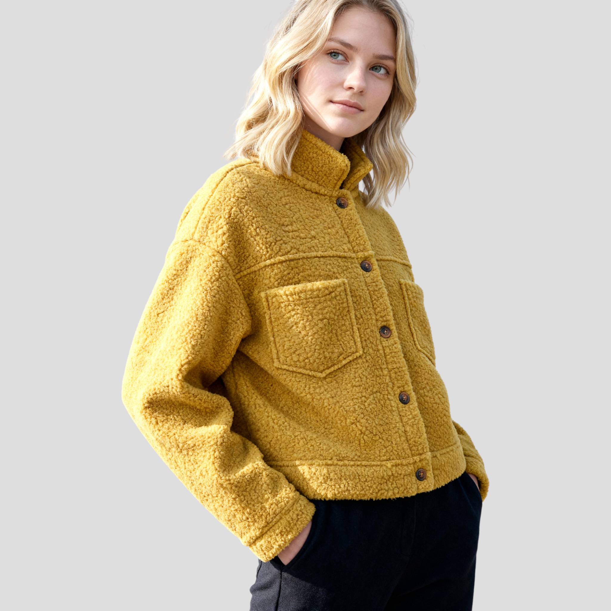 Jasmin | Stylische Kurze Wolljacke