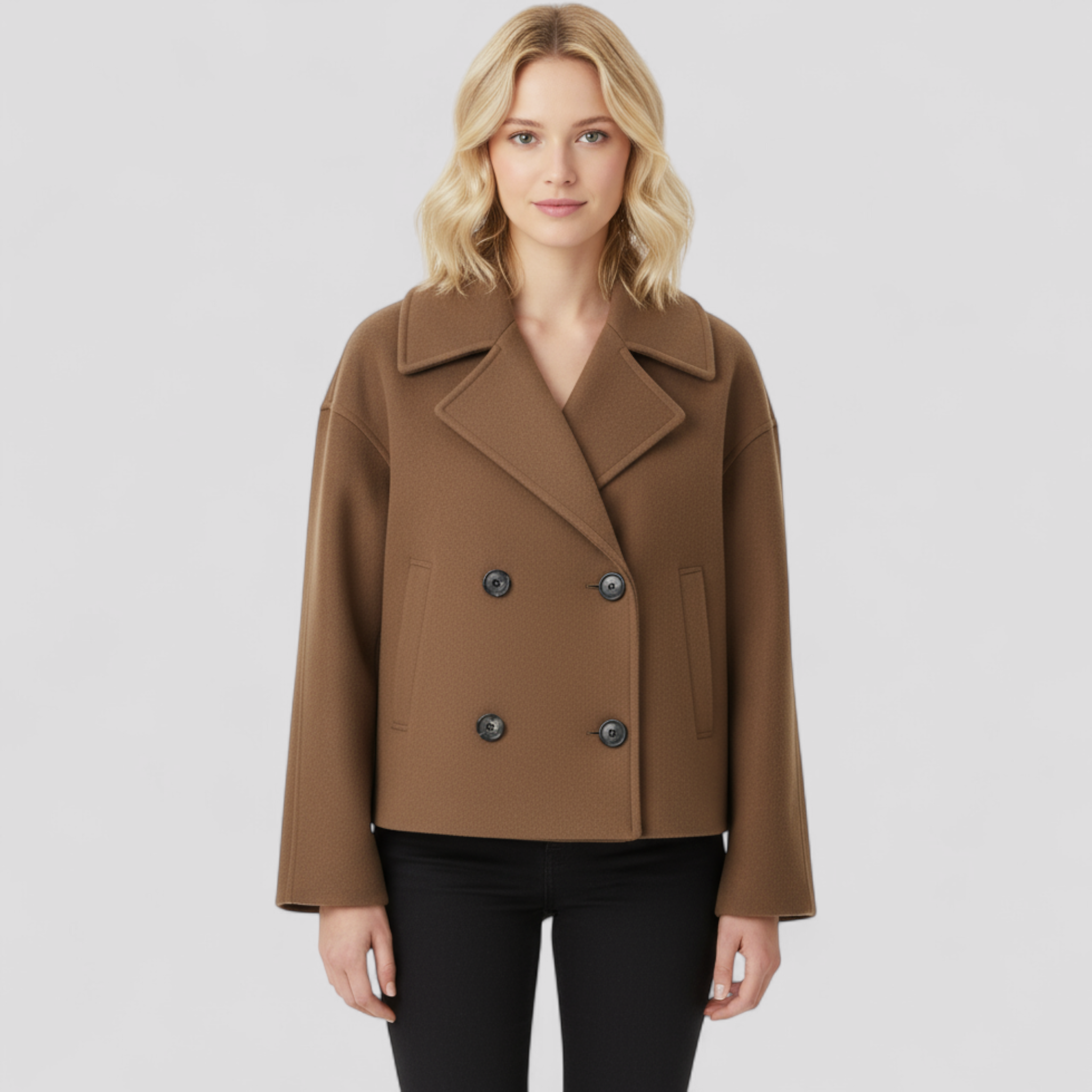 Estelle | Kurze Wolljacke – Elegante Wärme