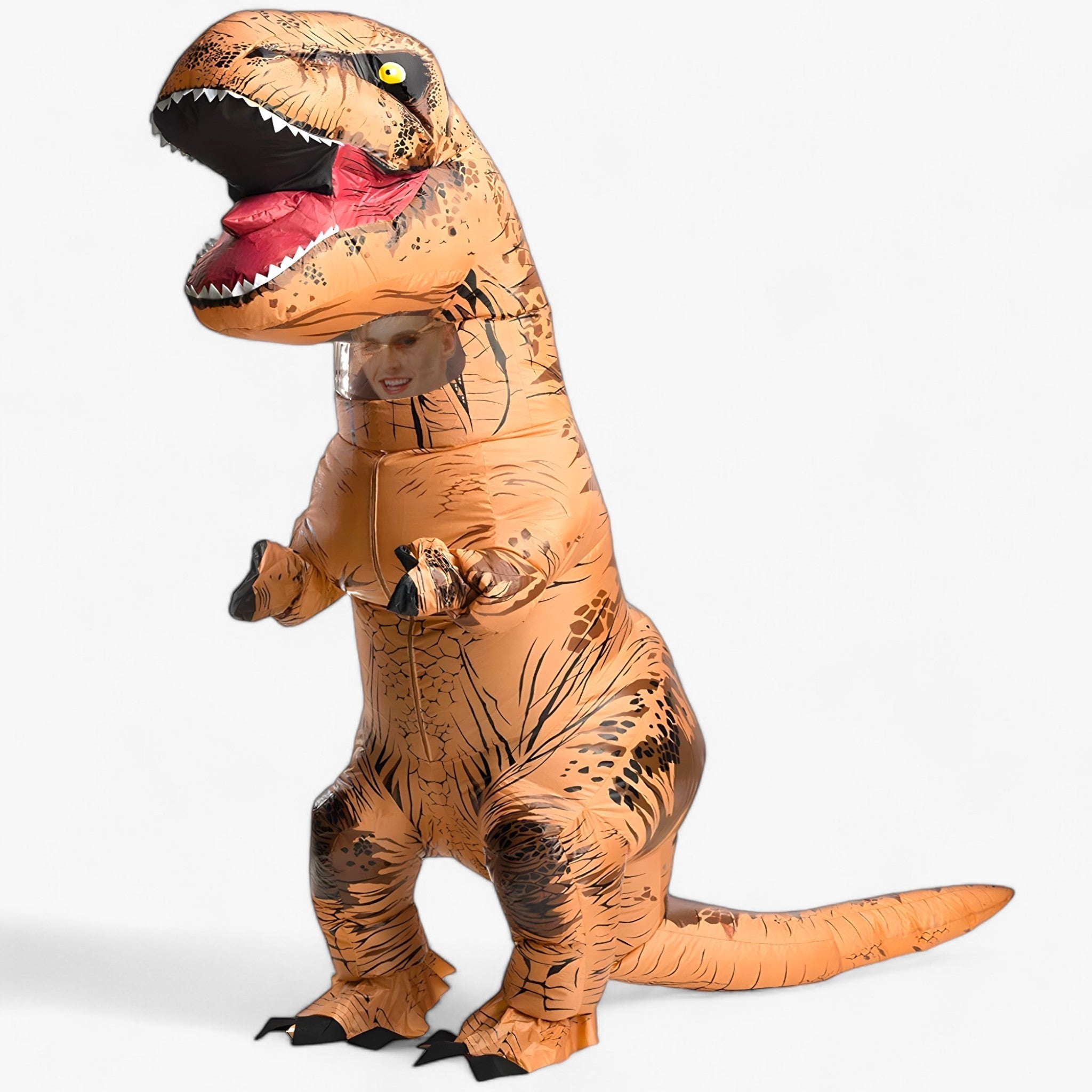 Aufblasbares T-Rex Kostüm - Spaß für Kinder und Erwachsene - Braun T-REX - Aufblasbares T-Rex Kostüm - Spaß für Kinder und Erwachsene - € - Concept Düsseldorf