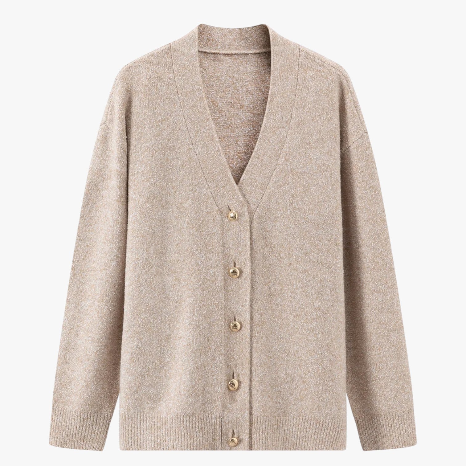 Zoe | Damen Oversized-Chic Cardigan, warm und weich, V-Ausschnitt
