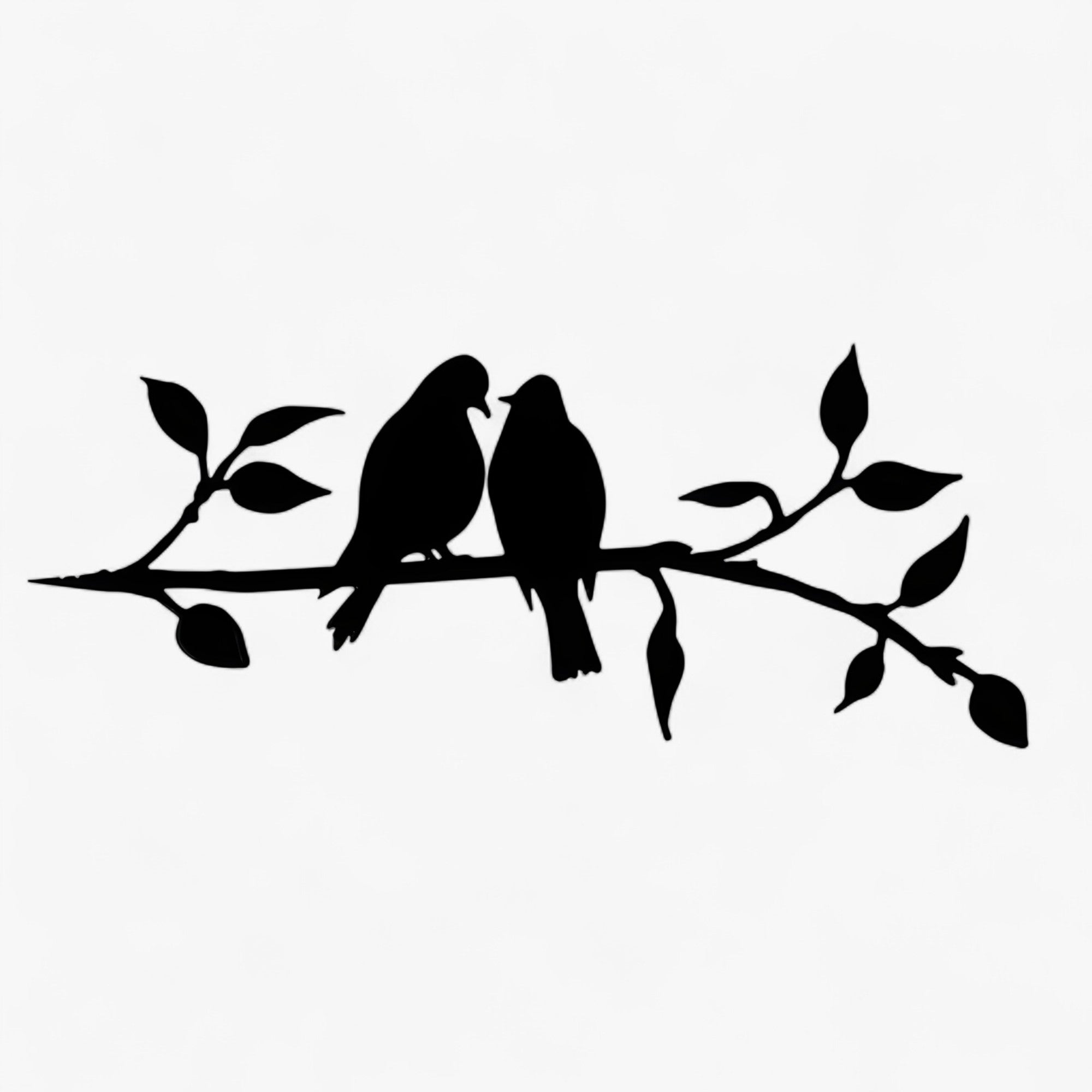 Gartendekoration | Metallvogel-Silhouette – Kunst im Hintergarten