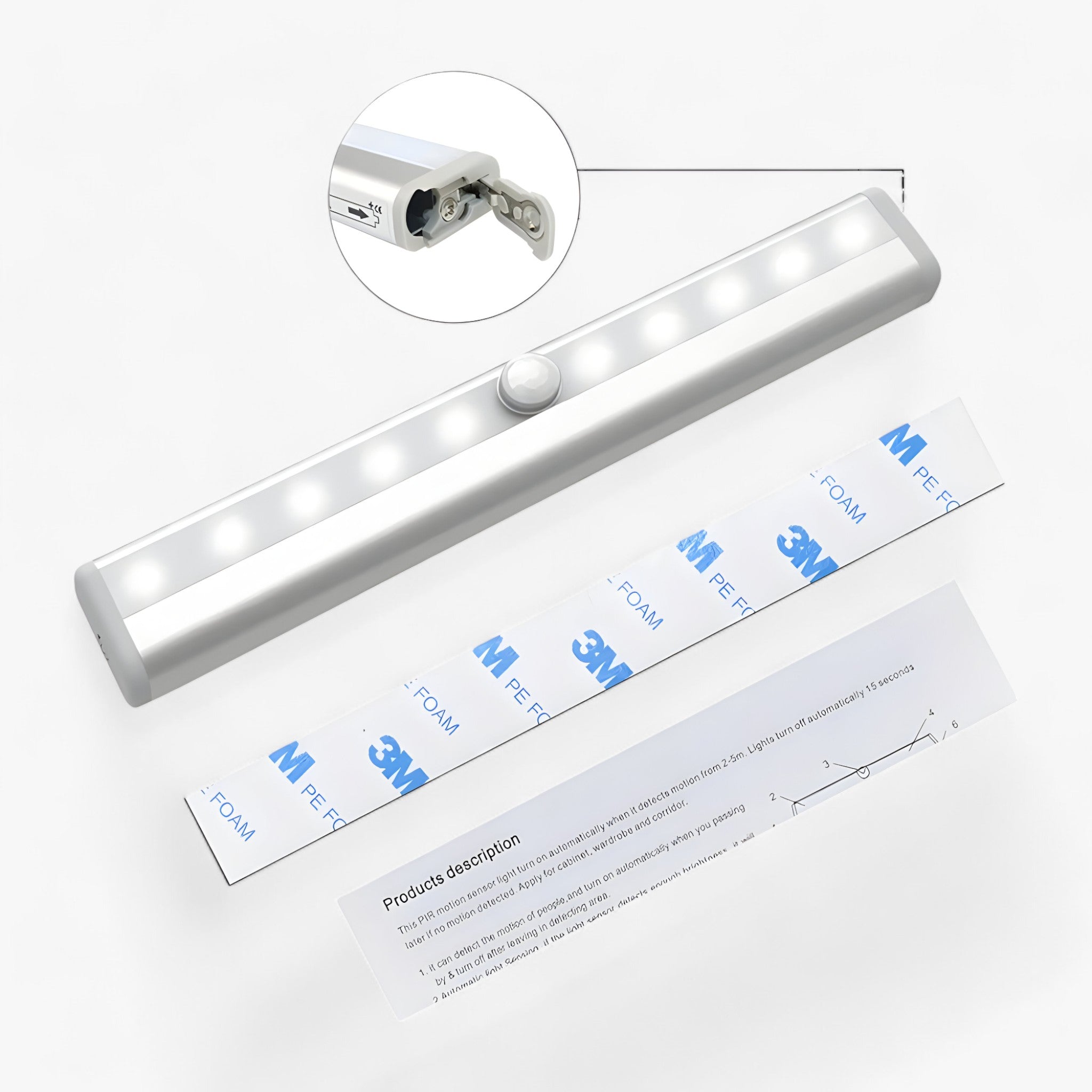 LightBar | LED-Lampe mit Bewegungssensor - Kabellos und einfache Installation - Nicht wiederaufladbar - LightBar | LED-Lampe mit Bewegungssensor - Kabellos und einfache Installation - €25 - Concept Neurenberg