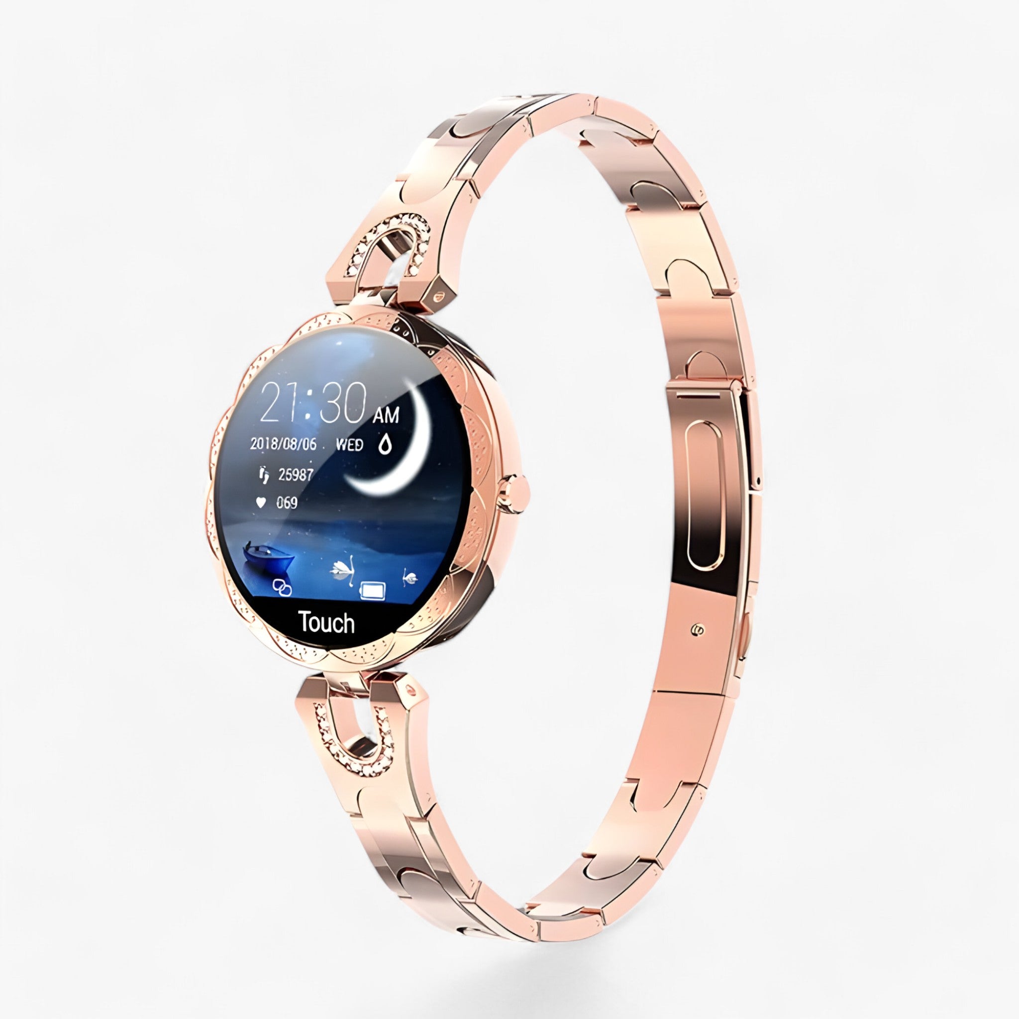 GlamFit | Smartwatch - Elegant, wasserdicht und in der Lage, den Fortschritt der Fitness zu verfolgen - Gold - GlamFit | Smartwatch - Elegant, wasserdicht und in der Lage, den Fortschritt der Fitness zu verfolgen - €25 - Concept Neurenberg