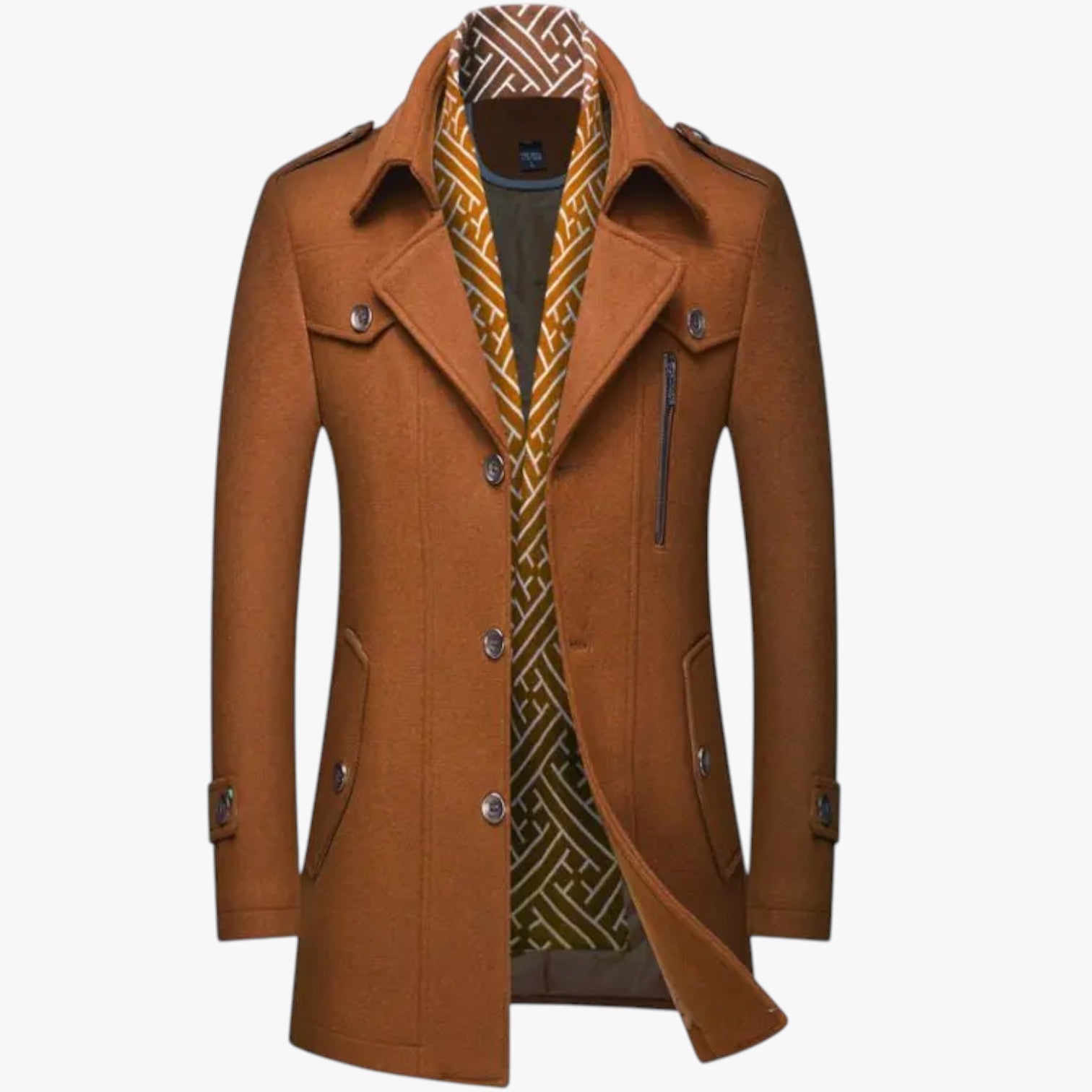 Dalton | Eleganz und Wärme - Langer Wollmantel für den Winter