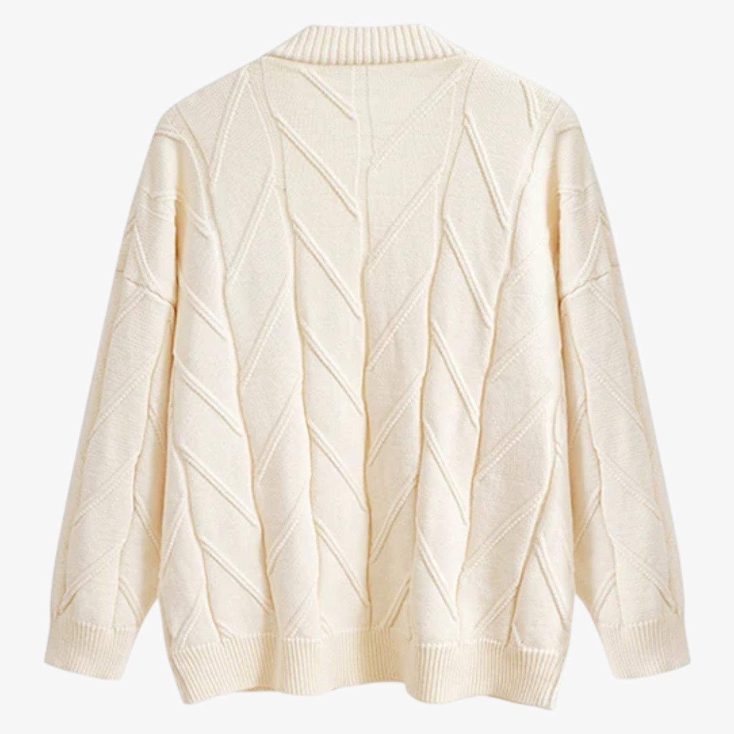 Sophie | Lässige Eleganz Damen Strickjacke aus reiner Baumwolle mit appliziertem Knopf