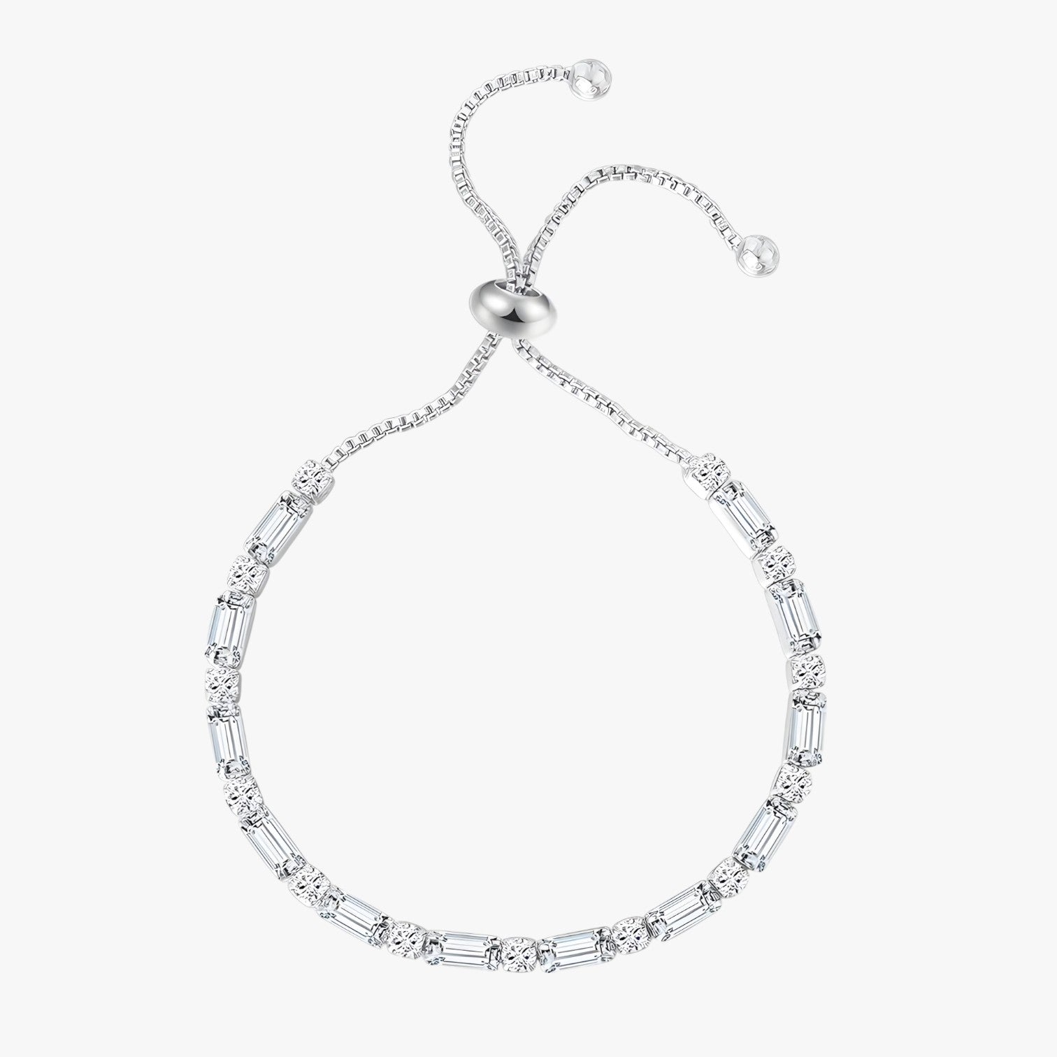 Valerie | Geometrisches Armband Roségold mit Zirkonia Elegantes Geschenk für Damen