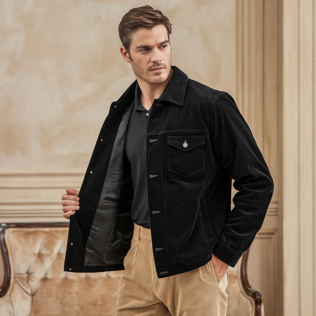 Herren Cordjacke – Klassisches Design für Jeden Anlass 4