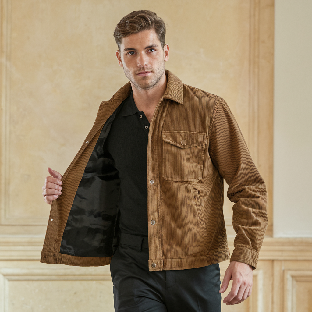 Herren Cordjacke – Klassisches Design für Jeden Anlass 5