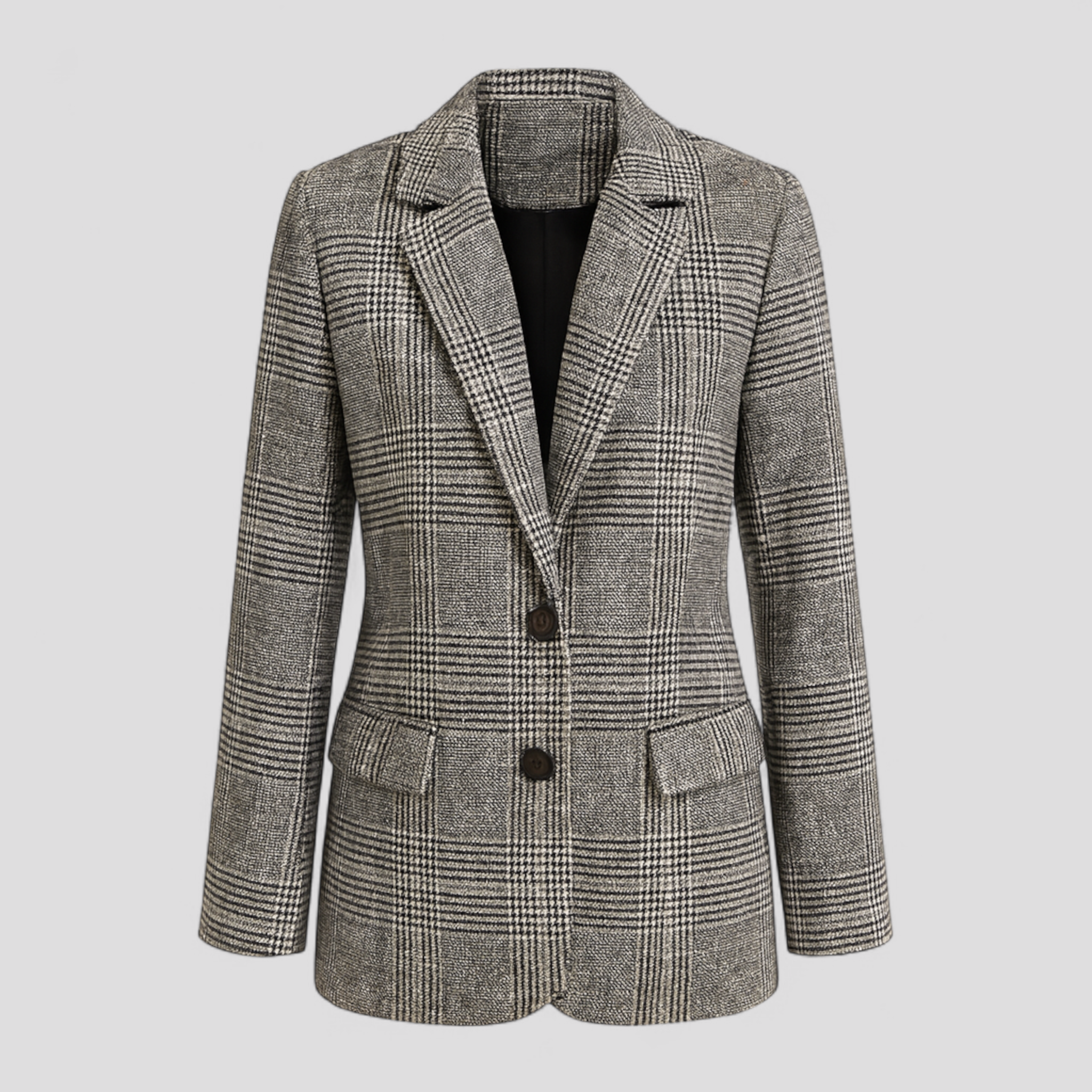 Herren Sakko Mit Karomuster Eleganter Blazer 0
