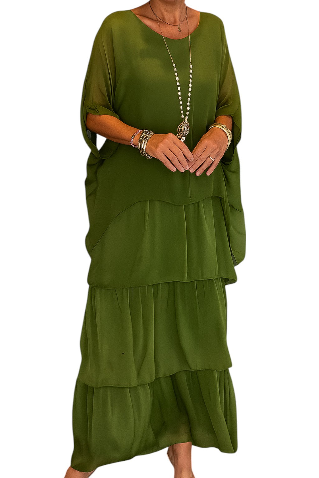 Maxikleid Damen Festlich A-Linie Elegantes Kleid 0