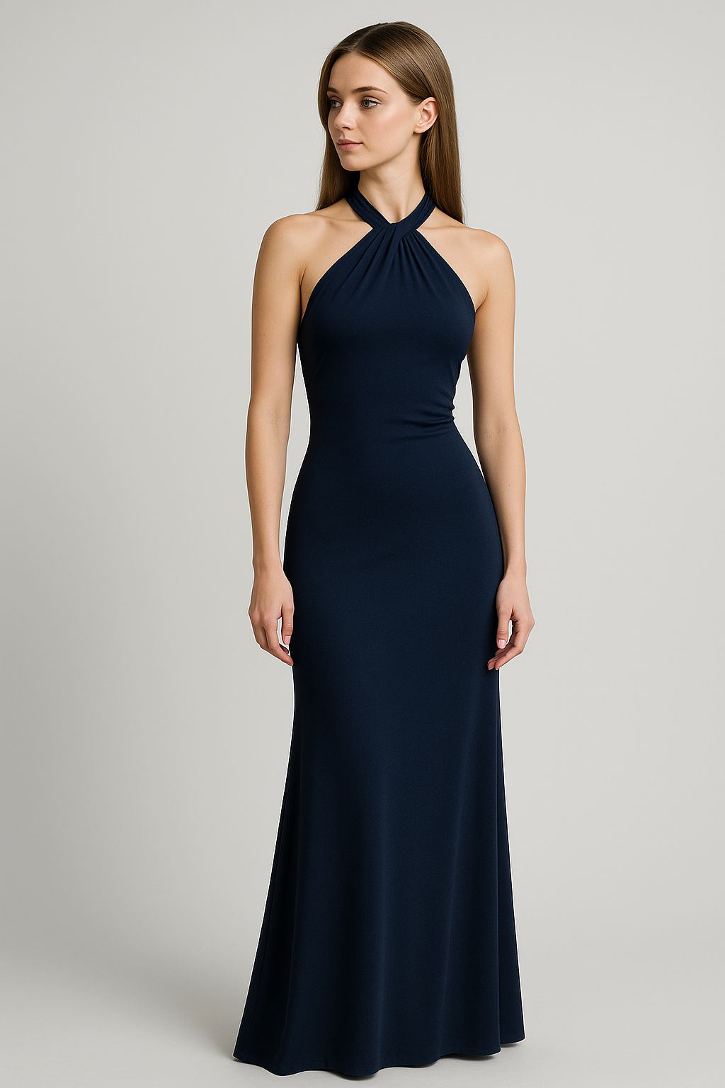 Maxikleid Festlich für Damen mit Amerikanischem Ausschnitt 1