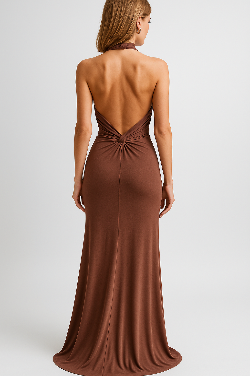 Maxikleid Festlich für Damen mit Amerikanischem Ausschnitt 2