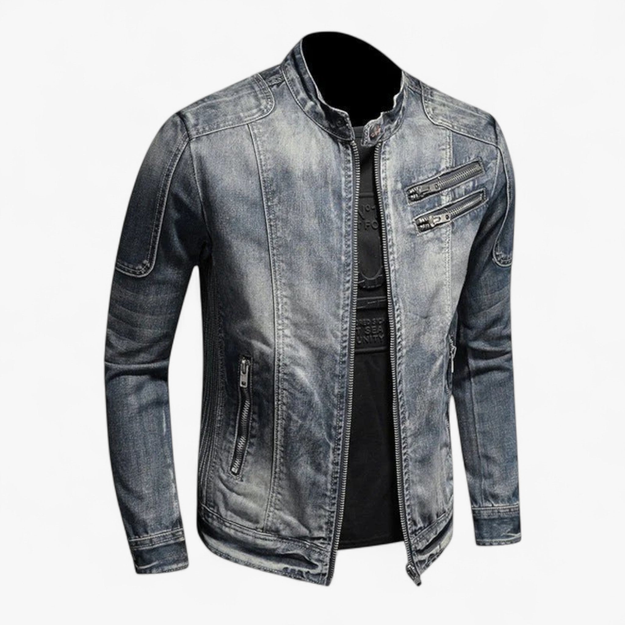 Eddie | Vintage-Jeansjacke – Stil mit einer rauen Note