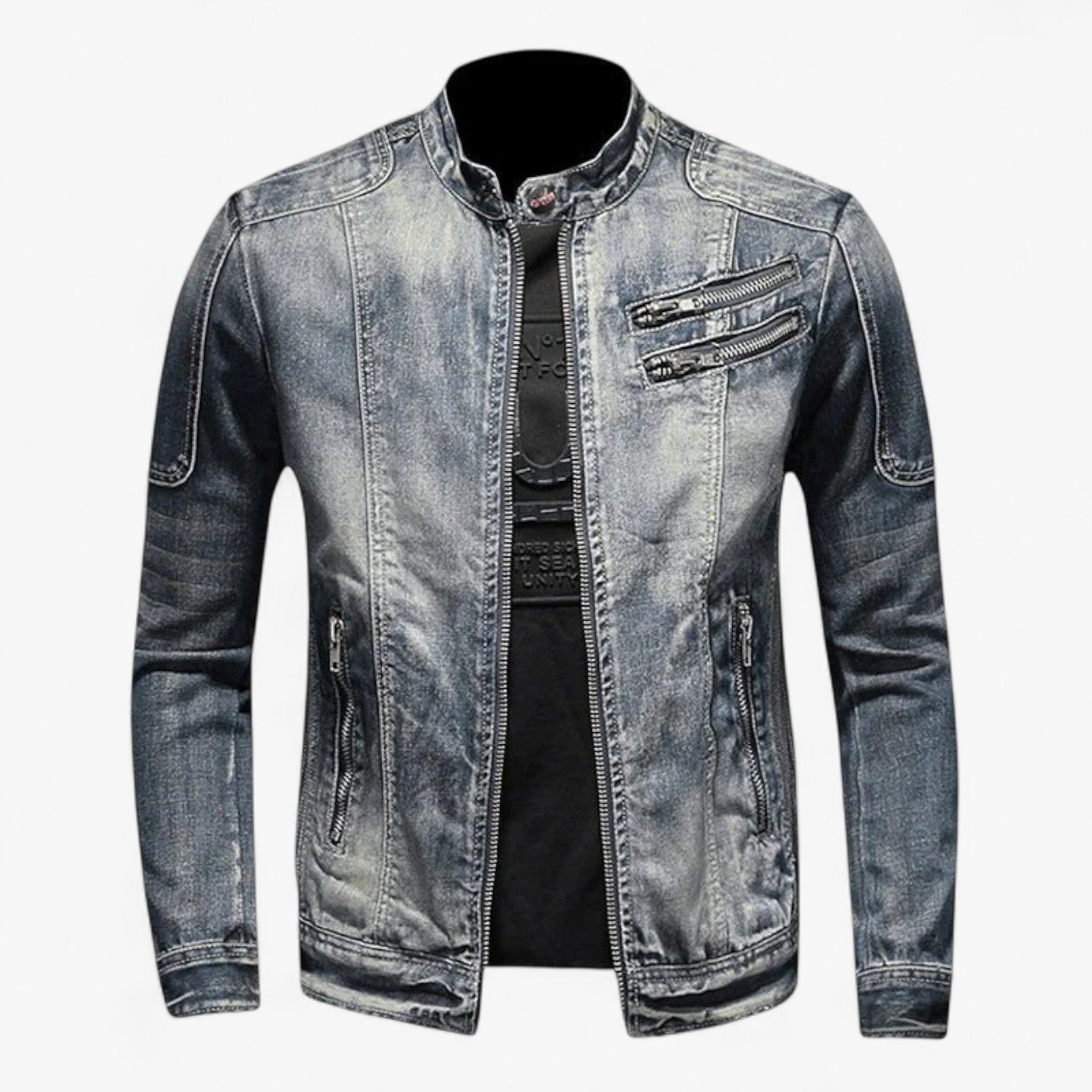 Eddie | Vintage-Jeansjacke – Stil mit einer rauen Note