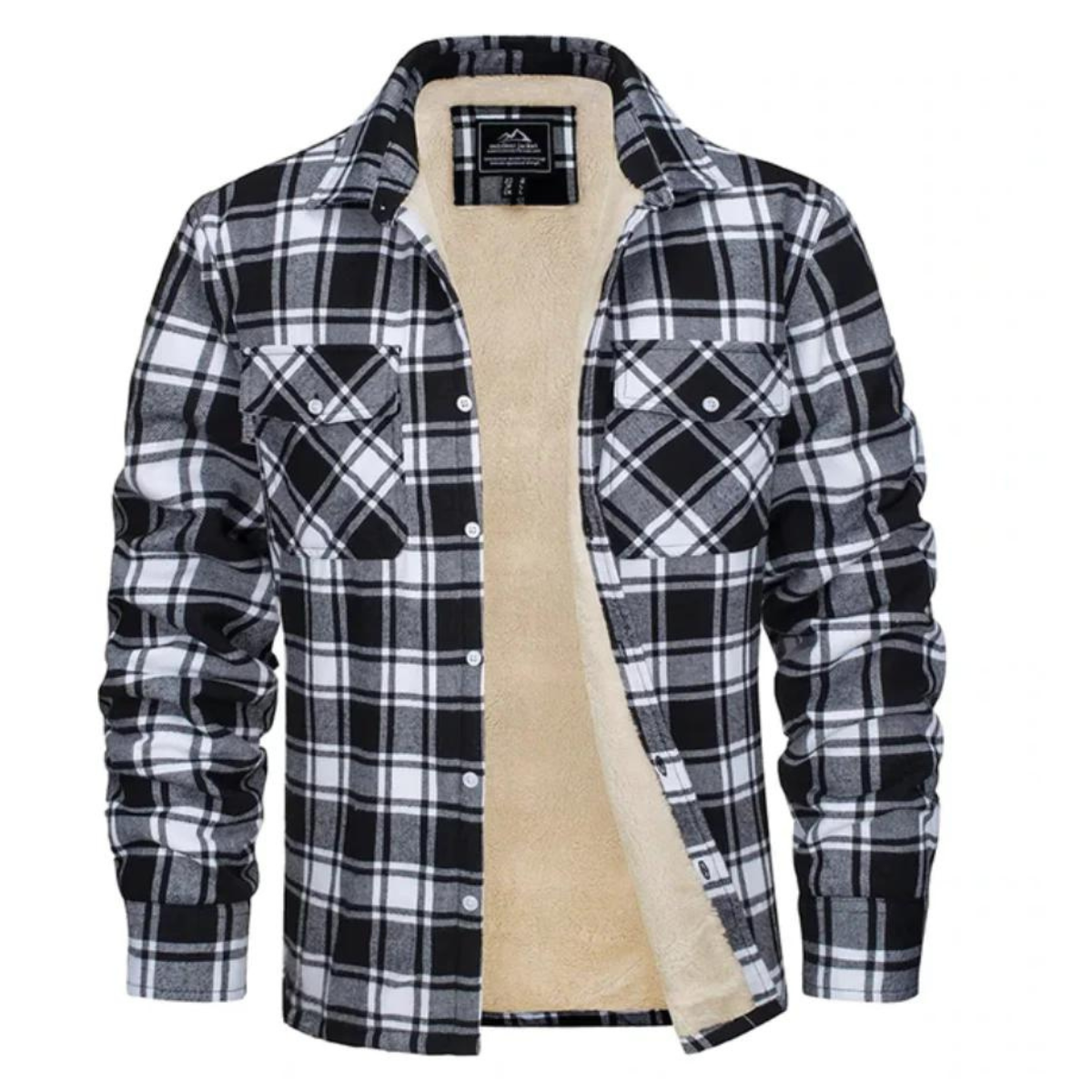 Gefütterte Karo-Jacke - Ultimativer Komfort und Klassisches Design - Schwarz - Gefütterte Karo-Jacke - Ultimativer Komfort und Klassisches Design - €25 - Concept Neurenberg