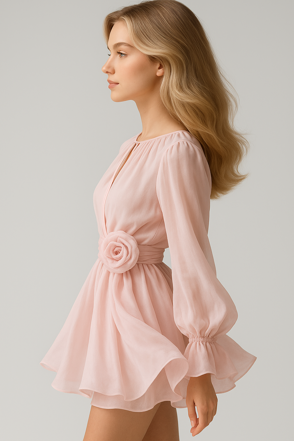 Romantisches Kurzes Damenkleid für den Sommer 2