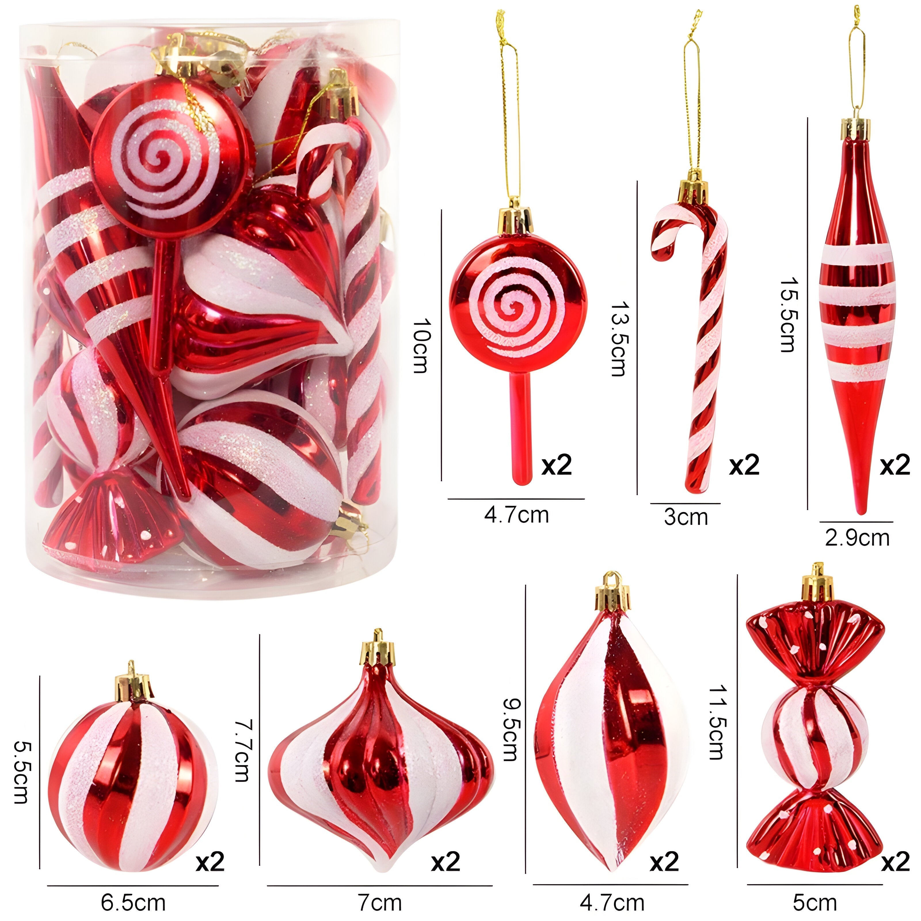 Rote Weihnachtskugeln – festliche Ornamente und Weihnachtsgeschenke - - Rote Weihnachtskugeln – festliche Ornamente und Weihnachtsgeschenke- €25 - Concept Düsseldorf