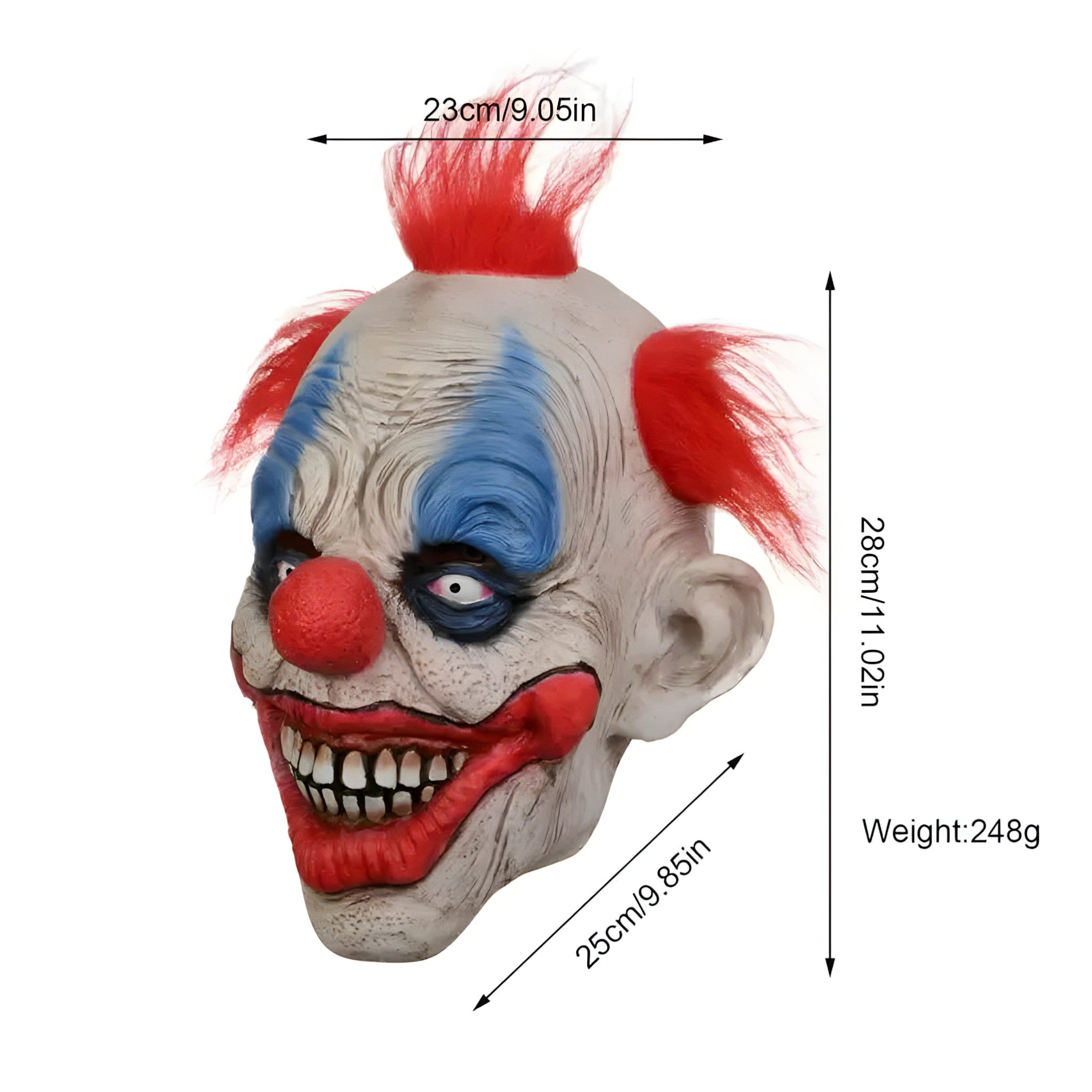 Gruselige Clownmaske - Schauriger Halloween-Look - - Gruselige Clownmaske - Schauriger Halloween-Look - €25 - Concept Düsseldorf