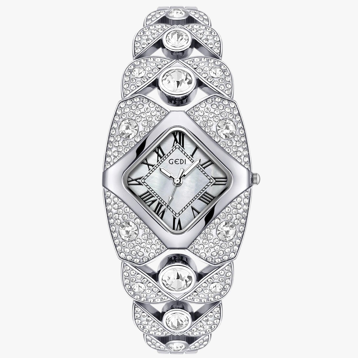 Callie | Damenuhr 2025 Eleganz mit Licht, Diamanten und wasserdichtem Design