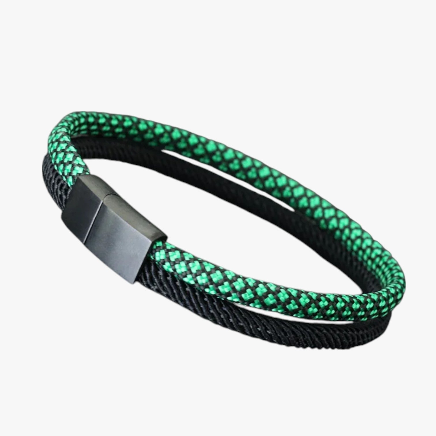 Devin | Zweifarbiges Paracord-Armband mit Magnetverschluss