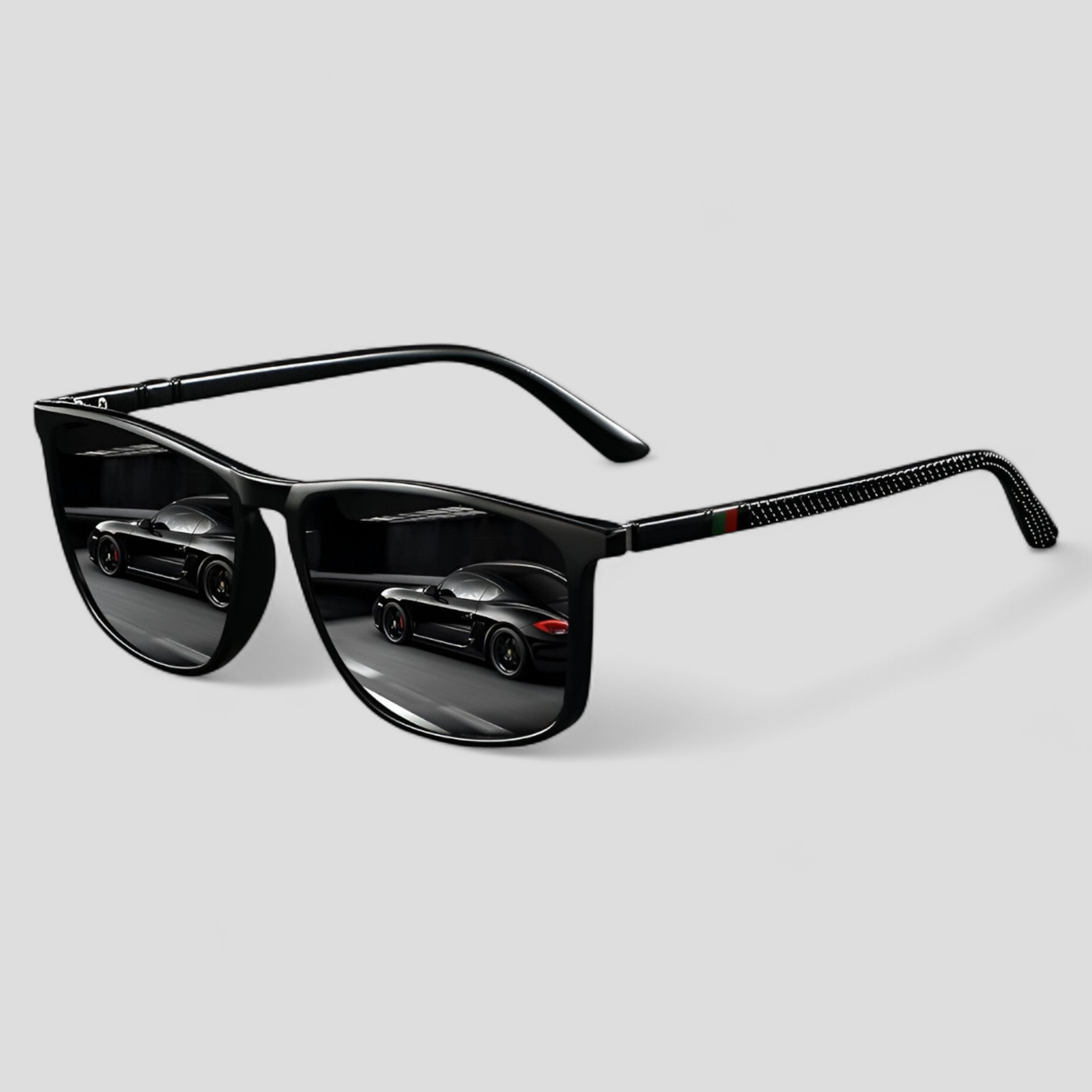 Jasper | Vintage-gestreifte polarisierte Sonnenbrille
