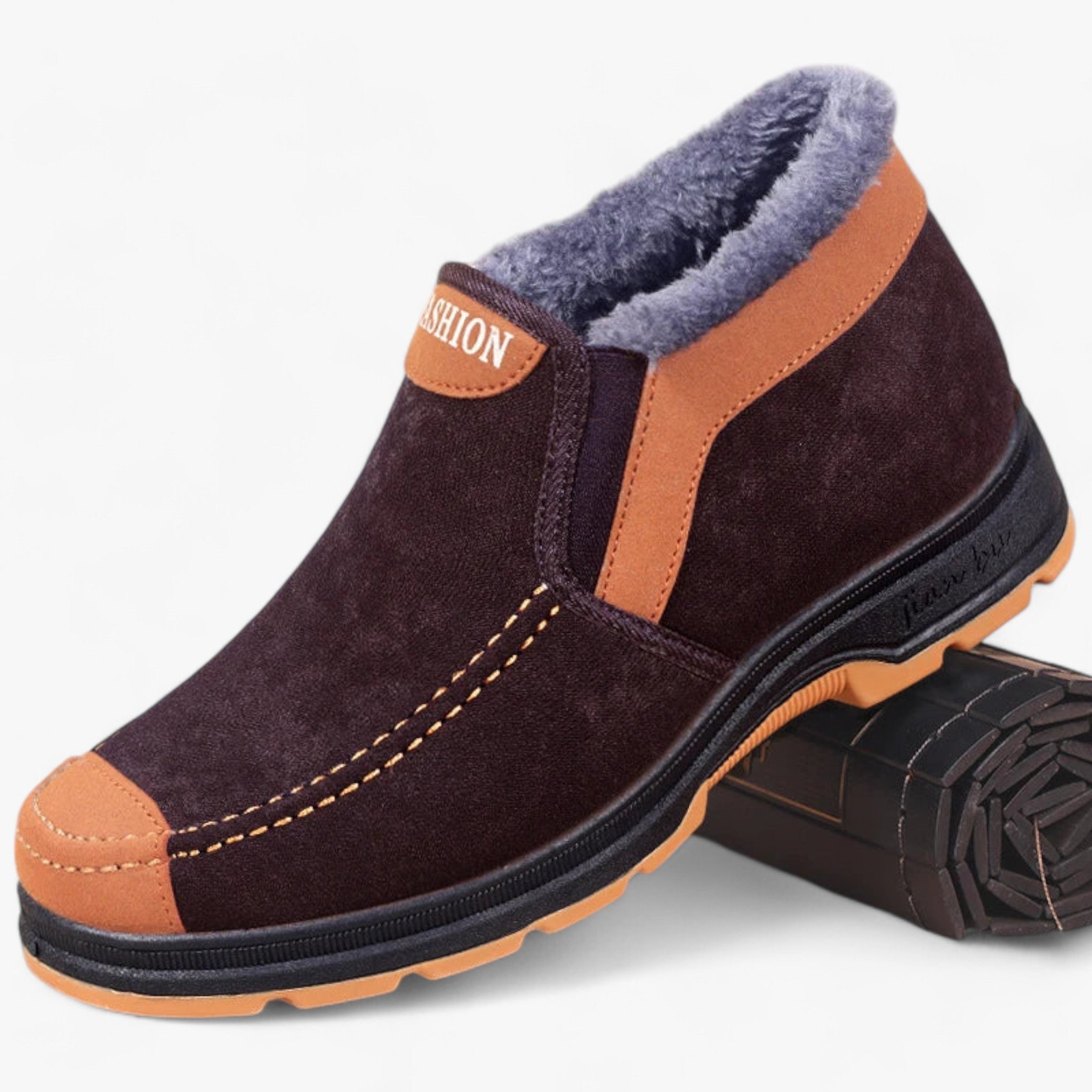 Herren Winter Baumwollschuhe - Kuschelige Wärme für einen bequemen Spaziergang - Braun - Herren Winter Baumwollschuhe - Kuschelige Wärme für einen bequemen Spaziergang - €25 - Concept Neurenberg