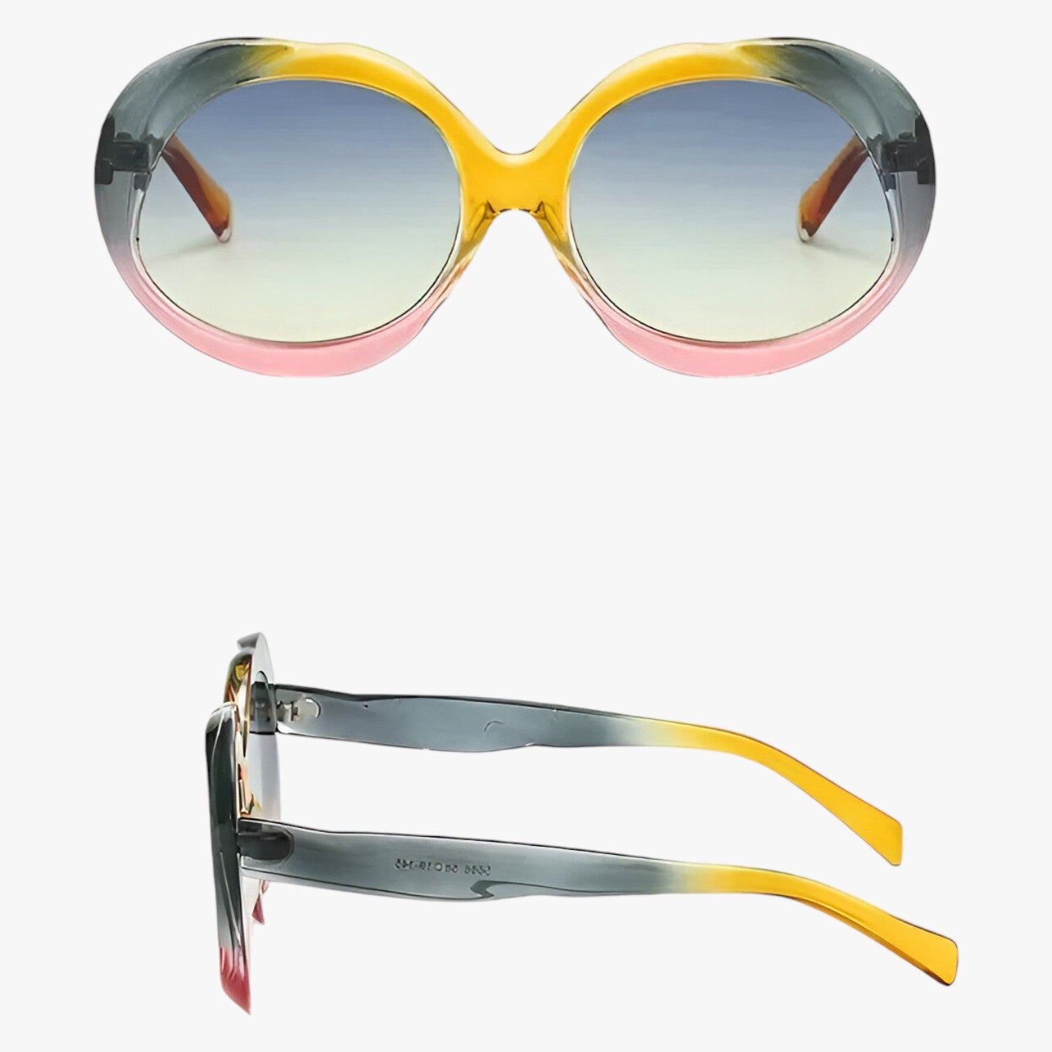 Camila | Ovaler Sonnenbrille aus Metall UV400