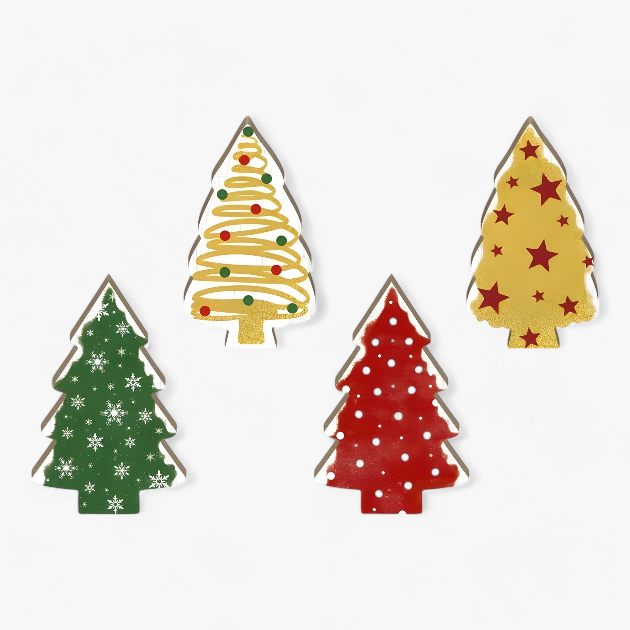 Putuo Decor | Weihnachtsbaum Tischdekoration - Set aus 4 Teilen für Wohnzimmer, Landhaus und Geschenke - W060TL-0006331 5.9X4Zoll - Putuo Decor | Weihnachtsbaum Tischdekoration - Set aus 4 Teilen für Wohnzimmer, Landhaus und Geschenke - €25 - Concept Düsseldorf