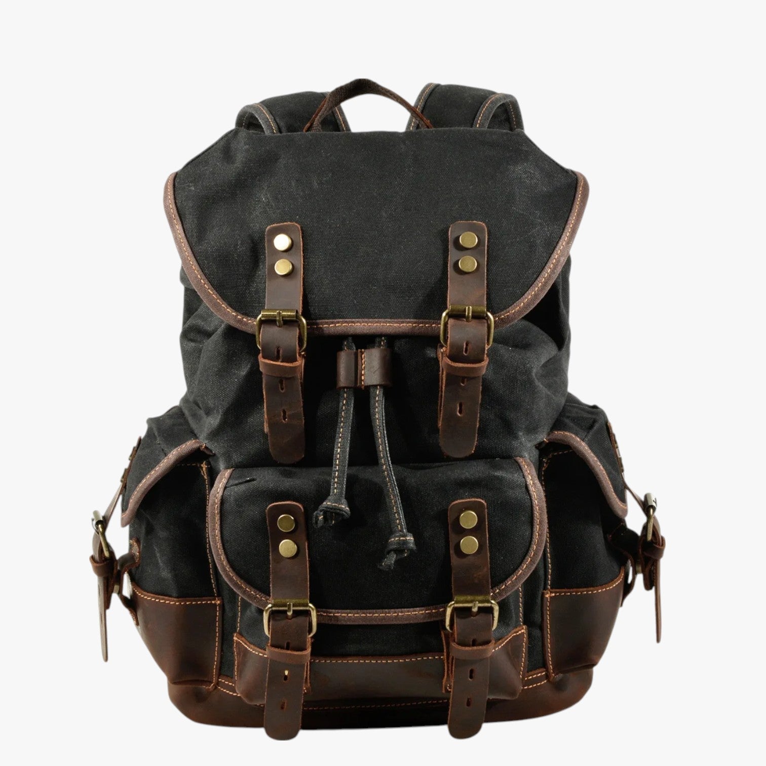 Conor | Rucksack für Trekking aus Stoff und Leder mit Großem Fassungsvermögen