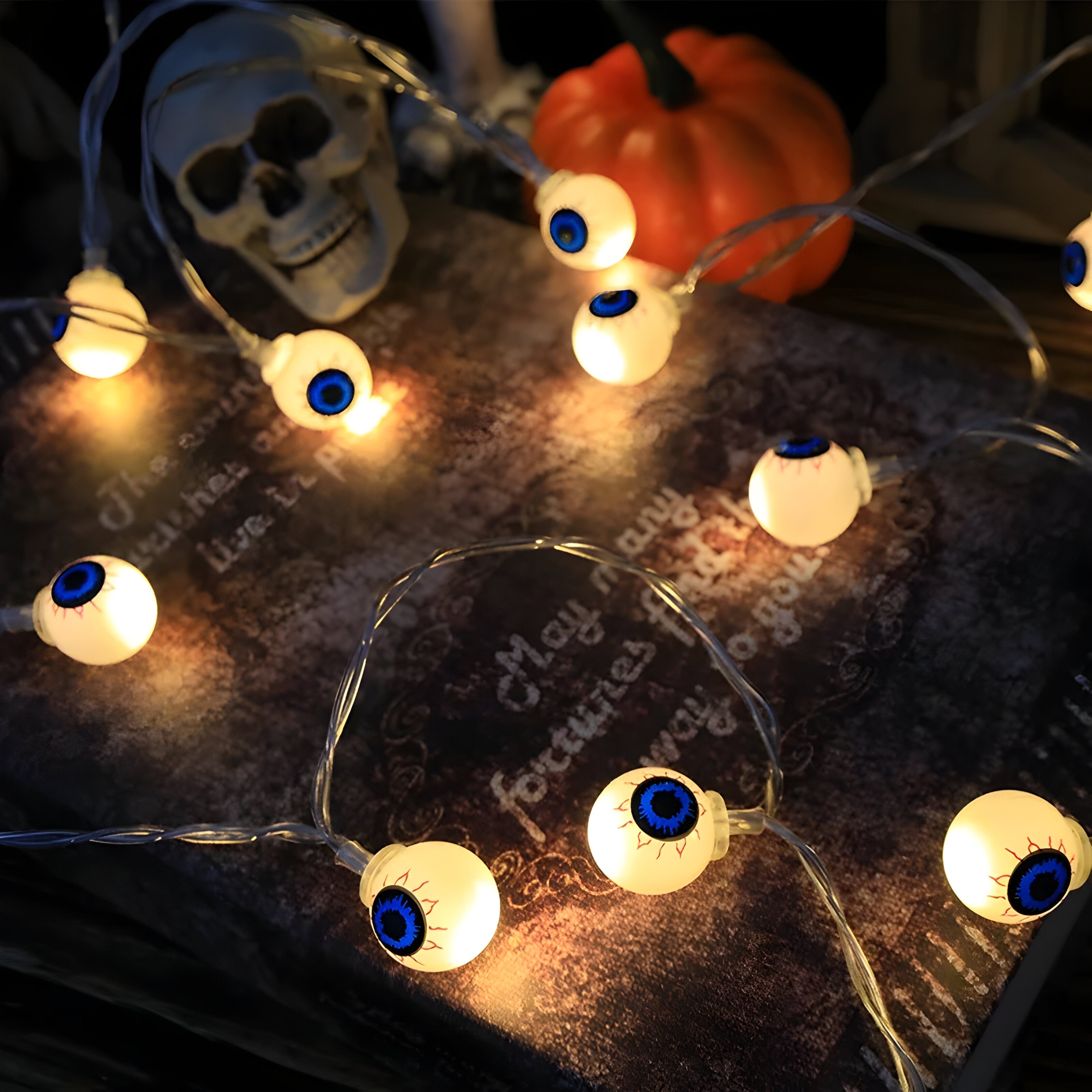 LED Lichterkette Gruseliges Auge - Gruselige Halloween Hausdekoration - - Jigs | LED Lichterkette Gruseliges Auge - Gruselige Halloween Hausdekoration - €25 - Concept Düsseldorf