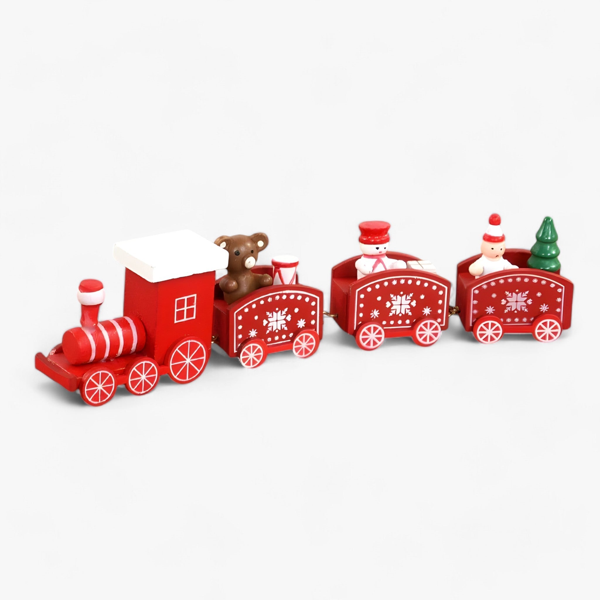 Launenhaft | Weihnachtliche Holzeisenbahn-Verzierung – festliche Dekoration und Geschenk für Kinder - Stil1 - Launenhaft | Weihnachtliche Holzeisenbahn-Verzierung – festliche Dekoration und Geschenk für Kinder - €25 - Concept Neurenberg