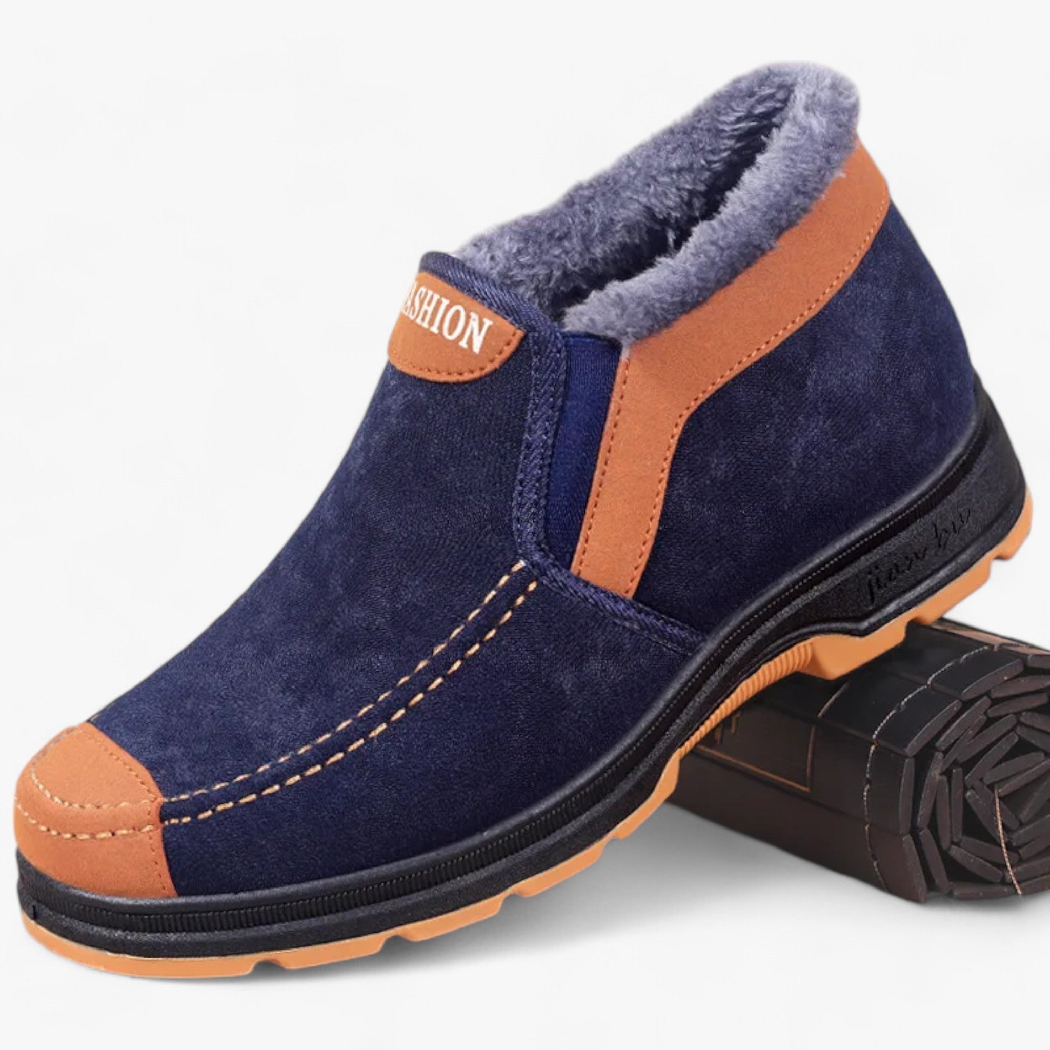 Herren Winter Baumwollschuhe - Kuschelige Wärme für einen bequemen Spaziergang - Blau - Herren Winter Baumwollschuhe - Kuschelige Wärme für einen bequemen Spaziergang - €25 - Concept Neurenberg