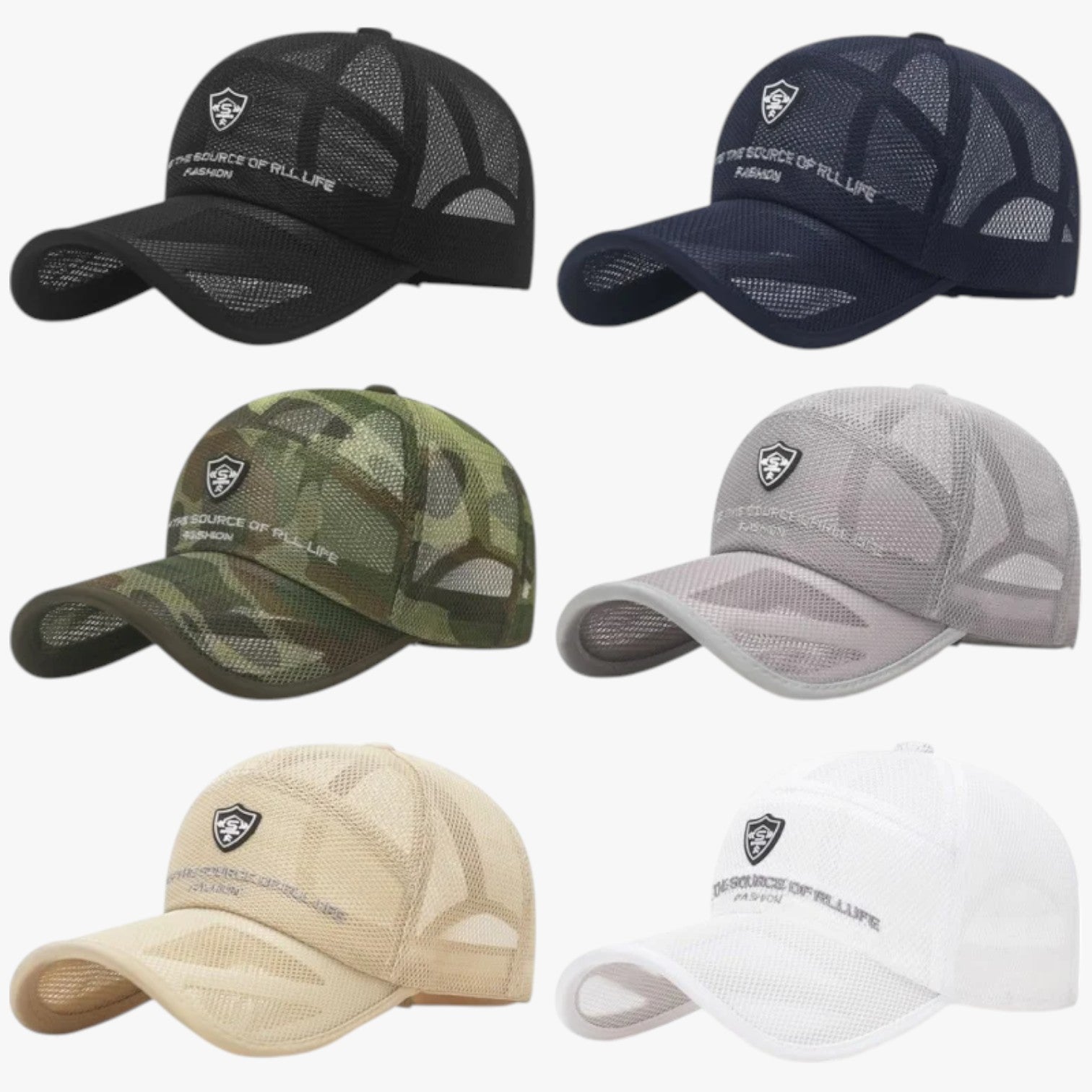 Brady | Atmungsaktive Sommer-Sportcap mit Visier Jungle