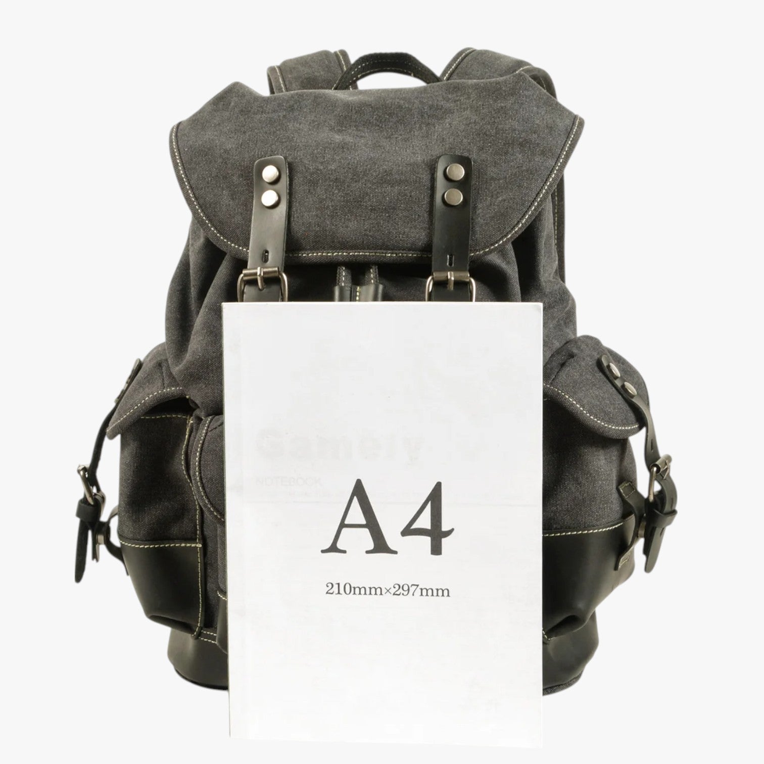 Conor | Rucksack für Trekking aus Stoff und Leder mit Großem Fassungsvermögen