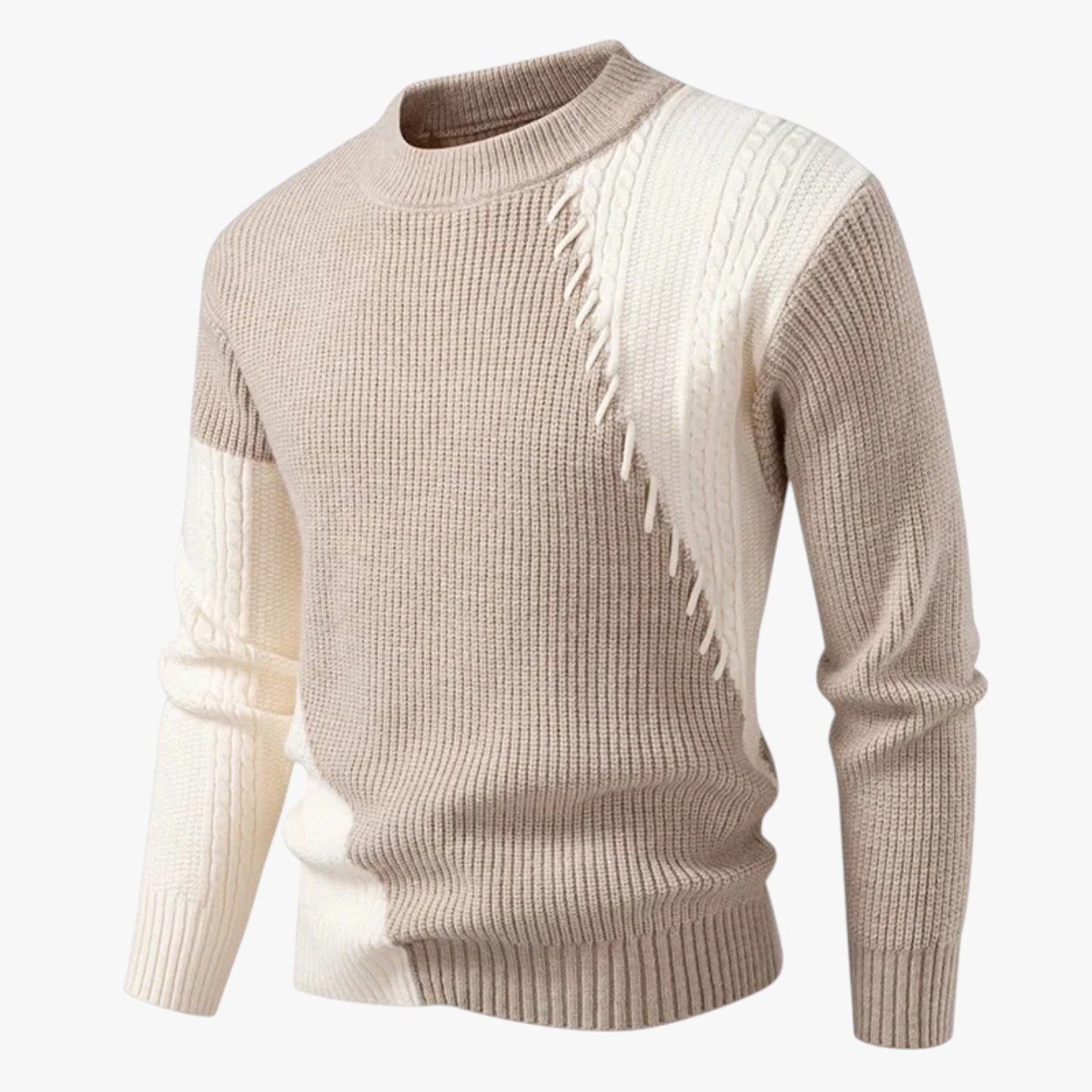 Felix | Oversize Herrenpullover, warm und elegant, Farbabgleich, für den Herbst