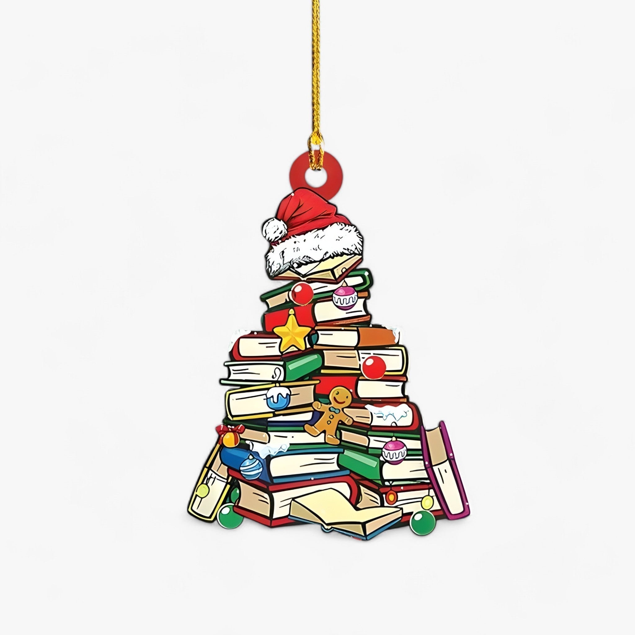 Bücherliebhaber | Pendelleuchte Bücher in flachem 2D-Acryl - Kreative Weihnachtsdekoration für Zuhause und Fenster - Stil 10 - Bücherliebhaber | Pendelleuchte Bücher in flachem 2D-Acryl - Kreative Weihnachtsdekoration für Zuhause und Fenster- €25 - Concept Neurenberg