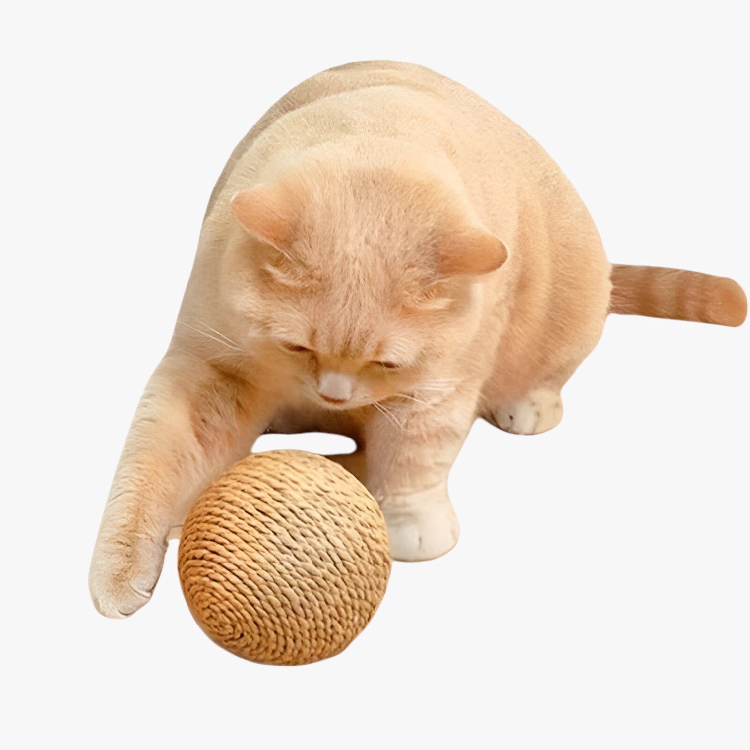 Elio | Spielball 8 cm für Katzen Interaktiv, beißbar und mit Geräuschen