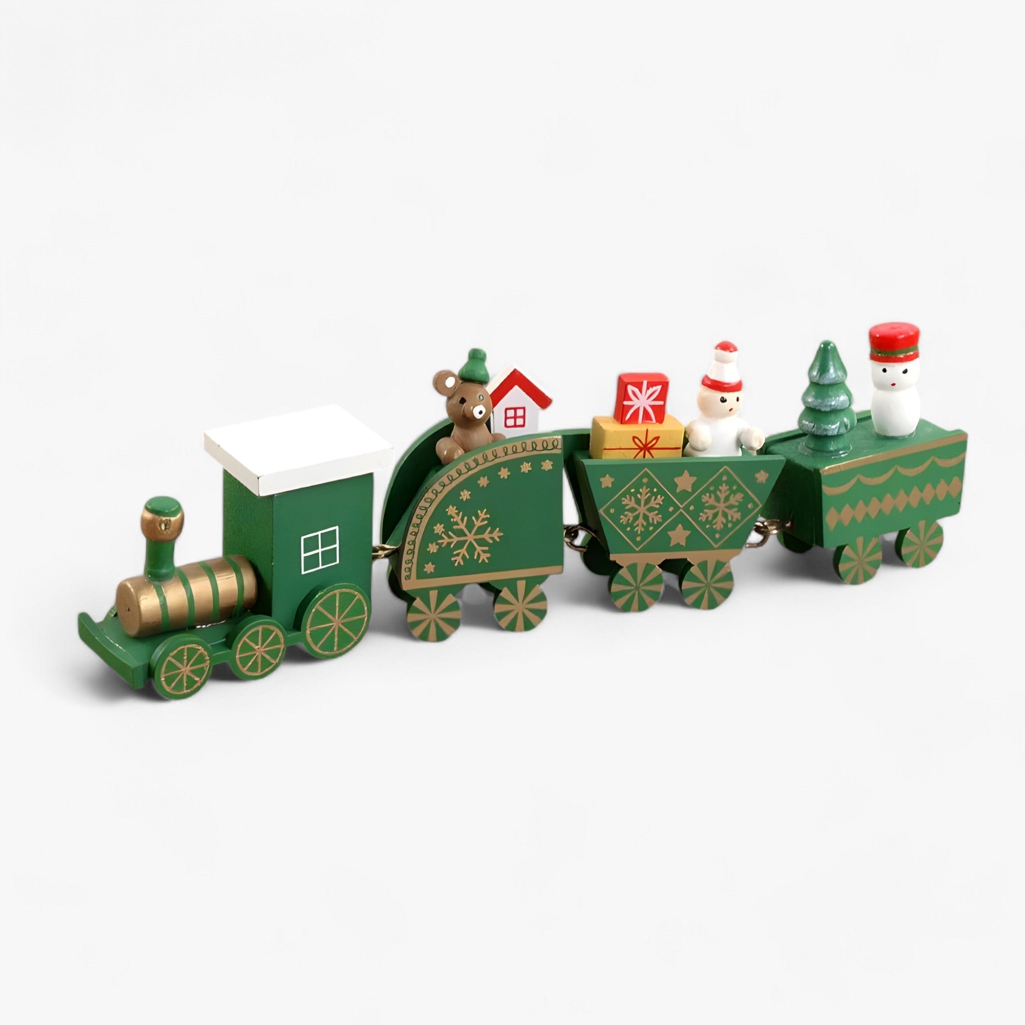 Launenhaft | Weihnachtliche Holzeisenbahn-Verzierung – festliche Dekoration und Geschenk für Kinder - Stil14 - Launenhaft | Weihnachtliche Holzeisenbahn-Verzierung – festliche Dekoration und Geschenk für Kinder - €25 - Concept Neurenberg