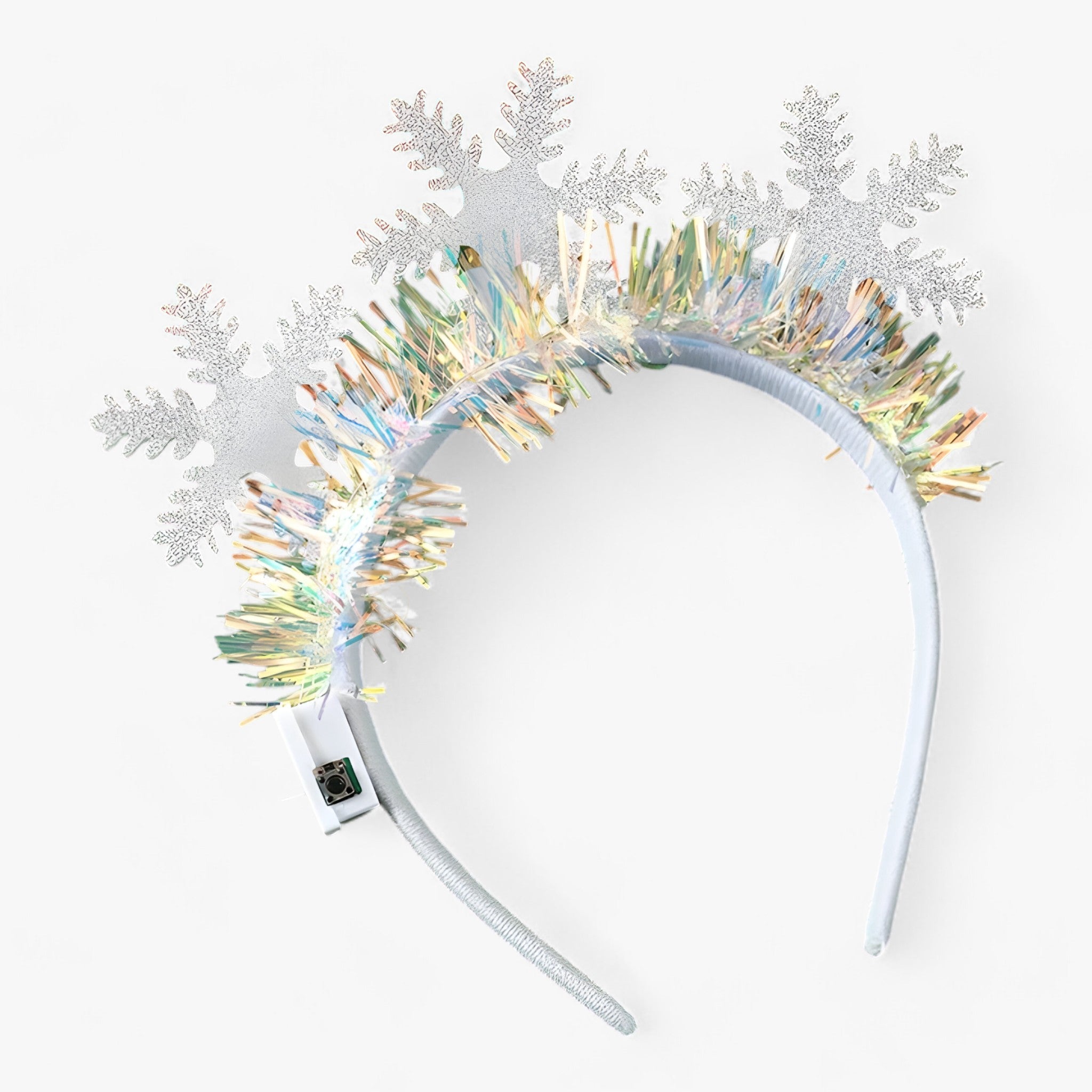 Weihnachts-Diadem mit LED-Schneeflocken-Lichtern - Festliches Stirnband für Mädchen und Frauen - 1 - Weihnachts-Diadem mit LED-Schneeflocken-Lichtern - Festliches Stirnband für Mädchen und Frauen - €25 - Concept Düsseldorf