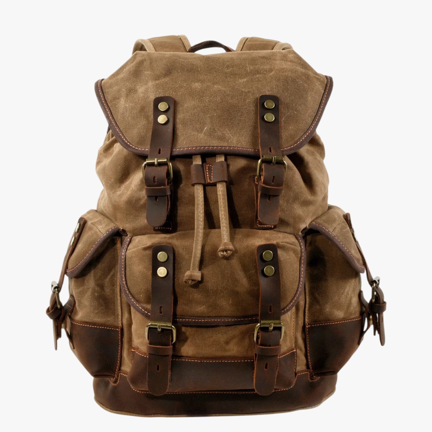Conor | Rucksack für Trekking aus Stoff und Leder mit Großem Fassungsvermögen