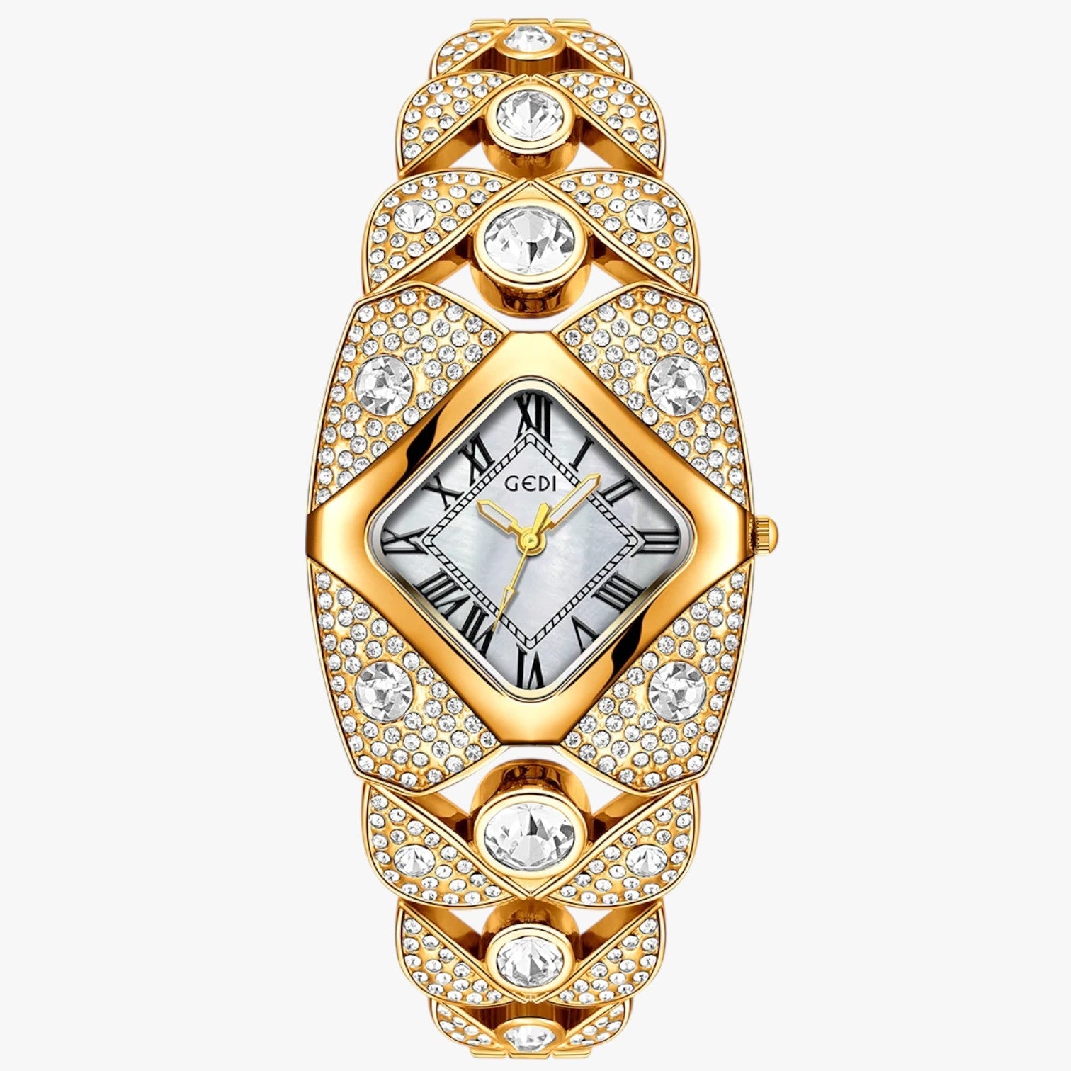 Callie | Damenuhr 2025 Eleganz mit Licht, Diamanten und wasserdichtem Design