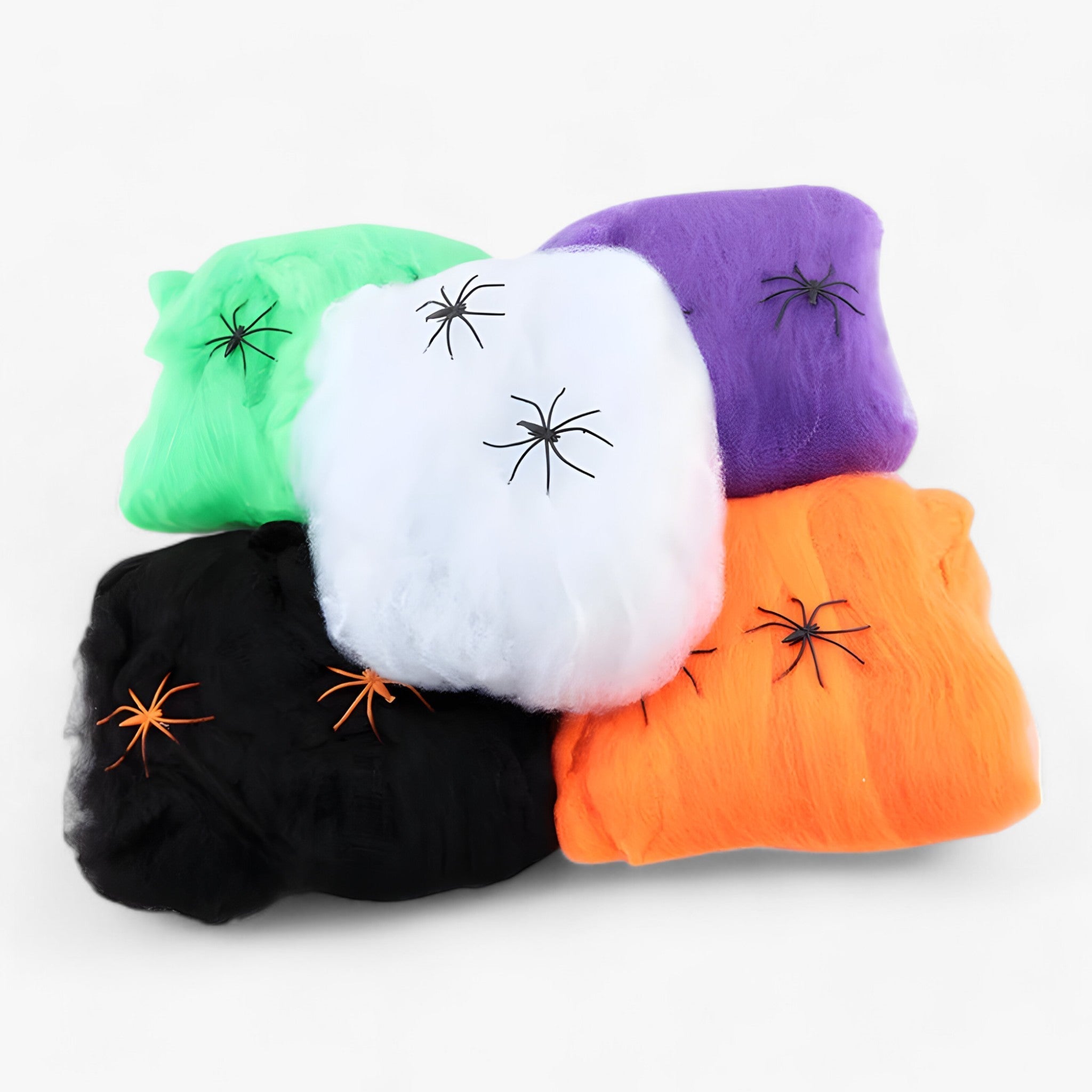 Halloween-Webennetz - Dehnbares Spinnennetz und Spinnen für düstere Party-Accessoires - - (1 + 1 Gratis) Webster | Halloween-Webennetz - Dehnbares Spinnennetz und Spinnen für düstere Party-Accessoires - €25 - Concept Düsseldorf