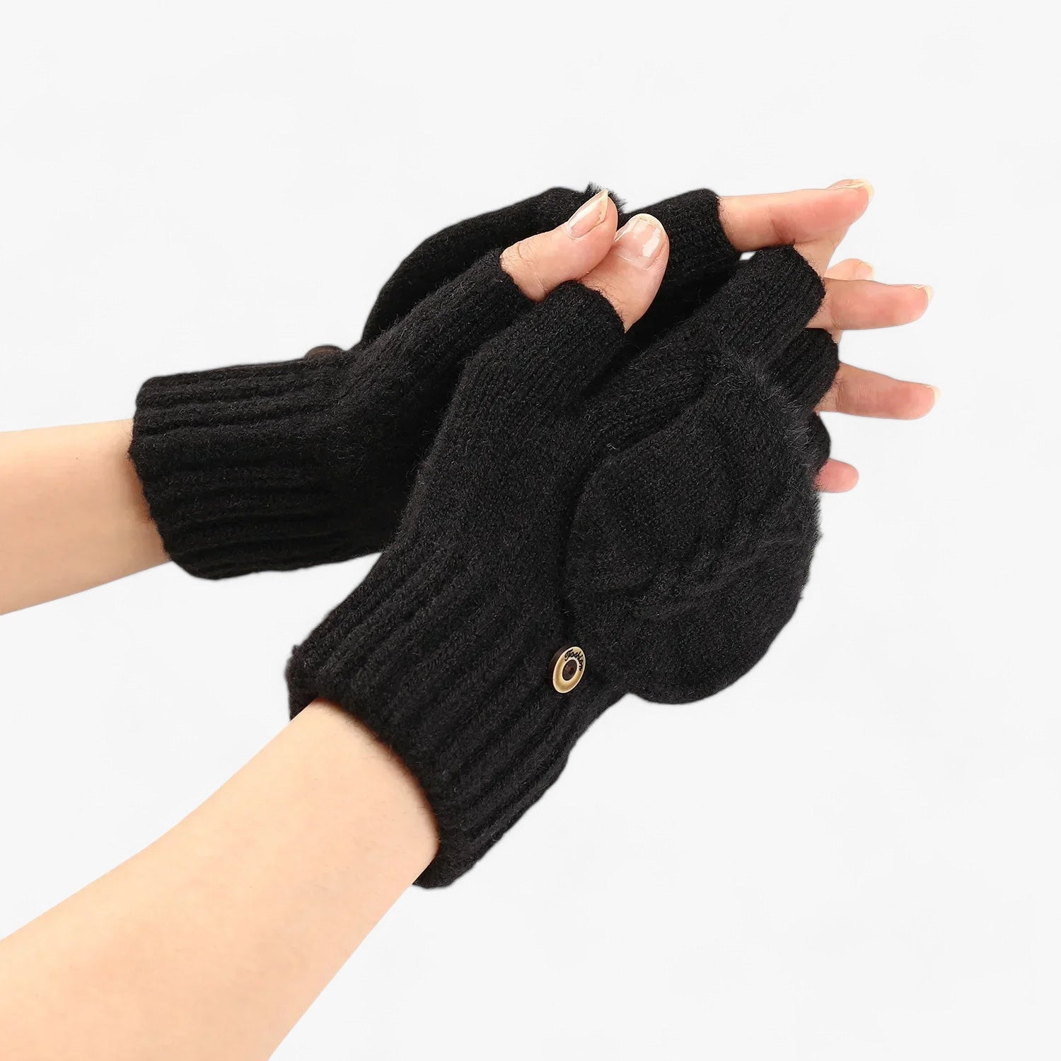 Dicke umgeschlagene gestrickte Handschuhe für Damen - für kaltes Wetter - - Dicke umgeschlagene gestrickte Handschuhe für Damen - für kaltes Wetter - €25 - Concept Neurenberg